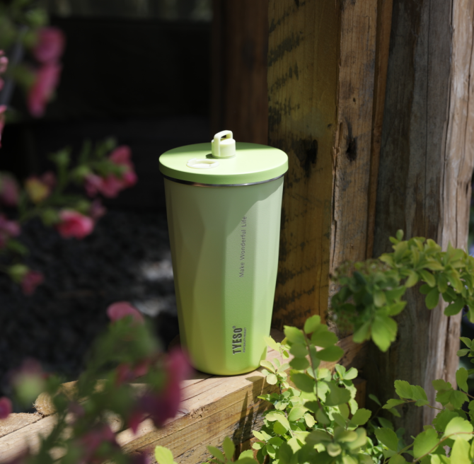 20oz (600ml)-TYESO Gradient Tumbler with Retractable Straw 36# Intl