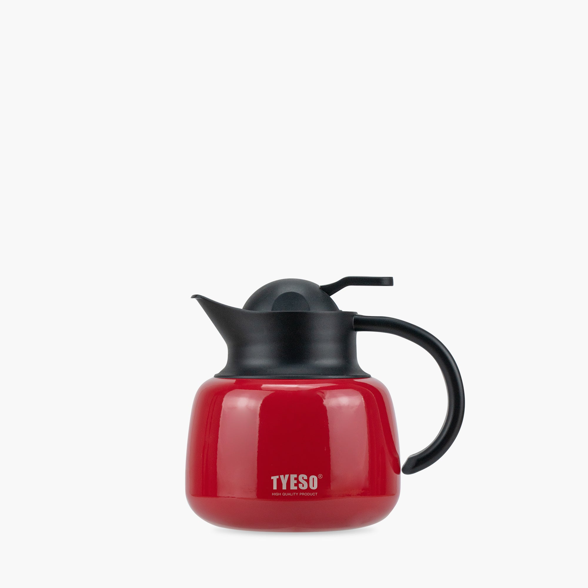 TYESO Vacuum Insulated Teapot with Strainer_Red_25_Oz