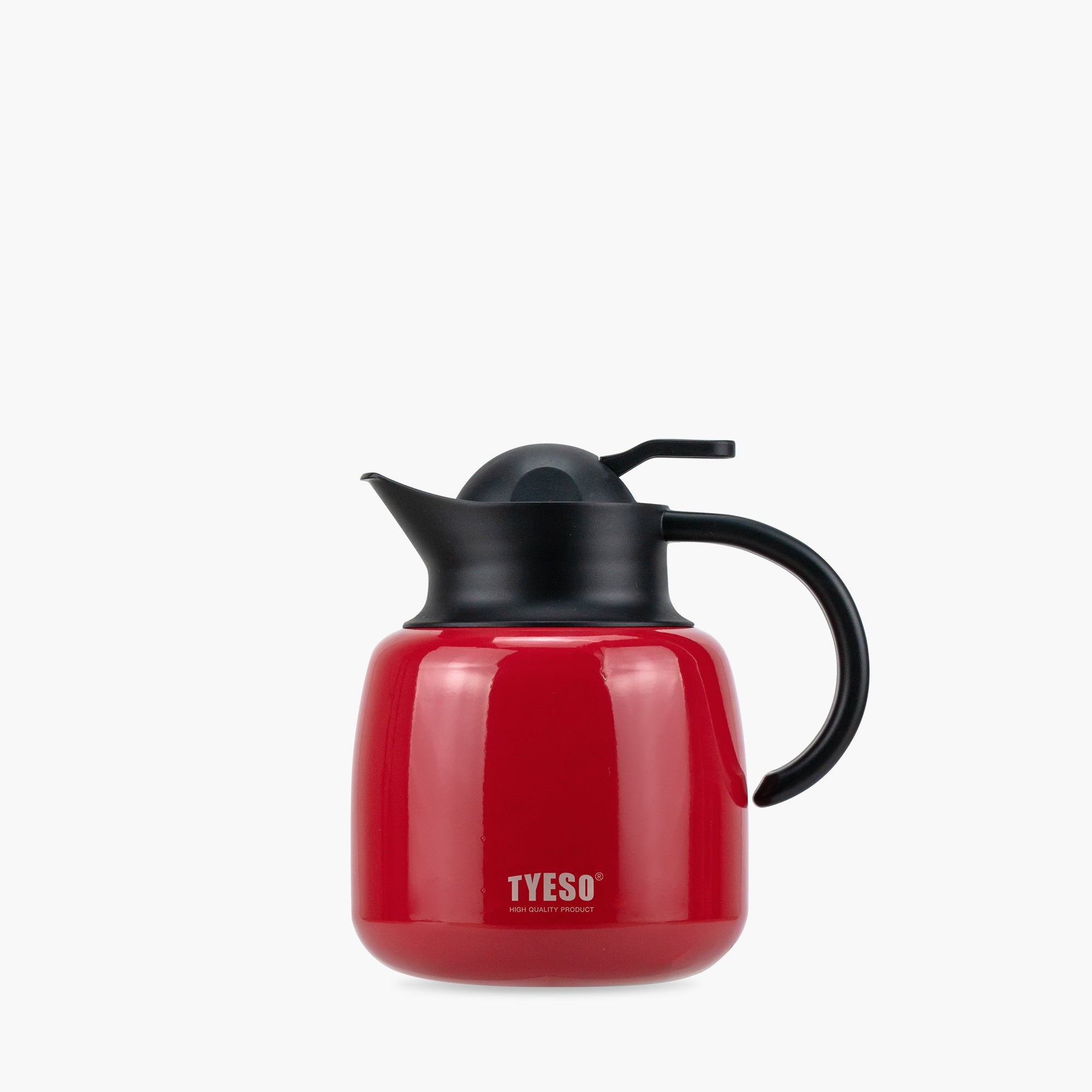 TYESO Vacuum Insulated Teapot with Strainer_Red_34_Oz