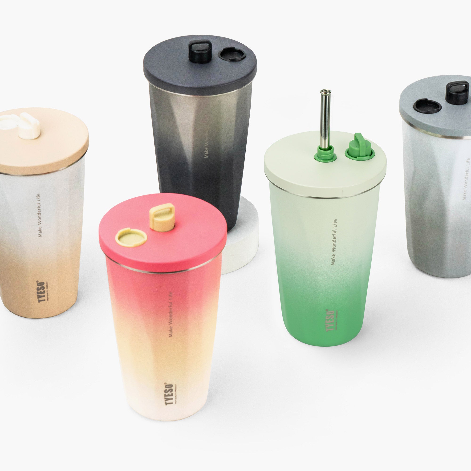 TYESO_FLAIR Tumbler with Lid and Retractable Straw_20OZ