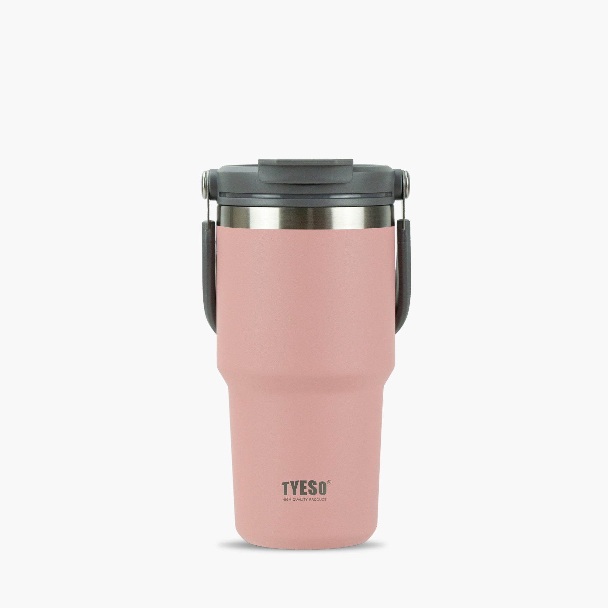 TYESO_ROAM Stainless Steel Tumbler with 2-in-1 Lid and Straw #33_Pink_20_Oz