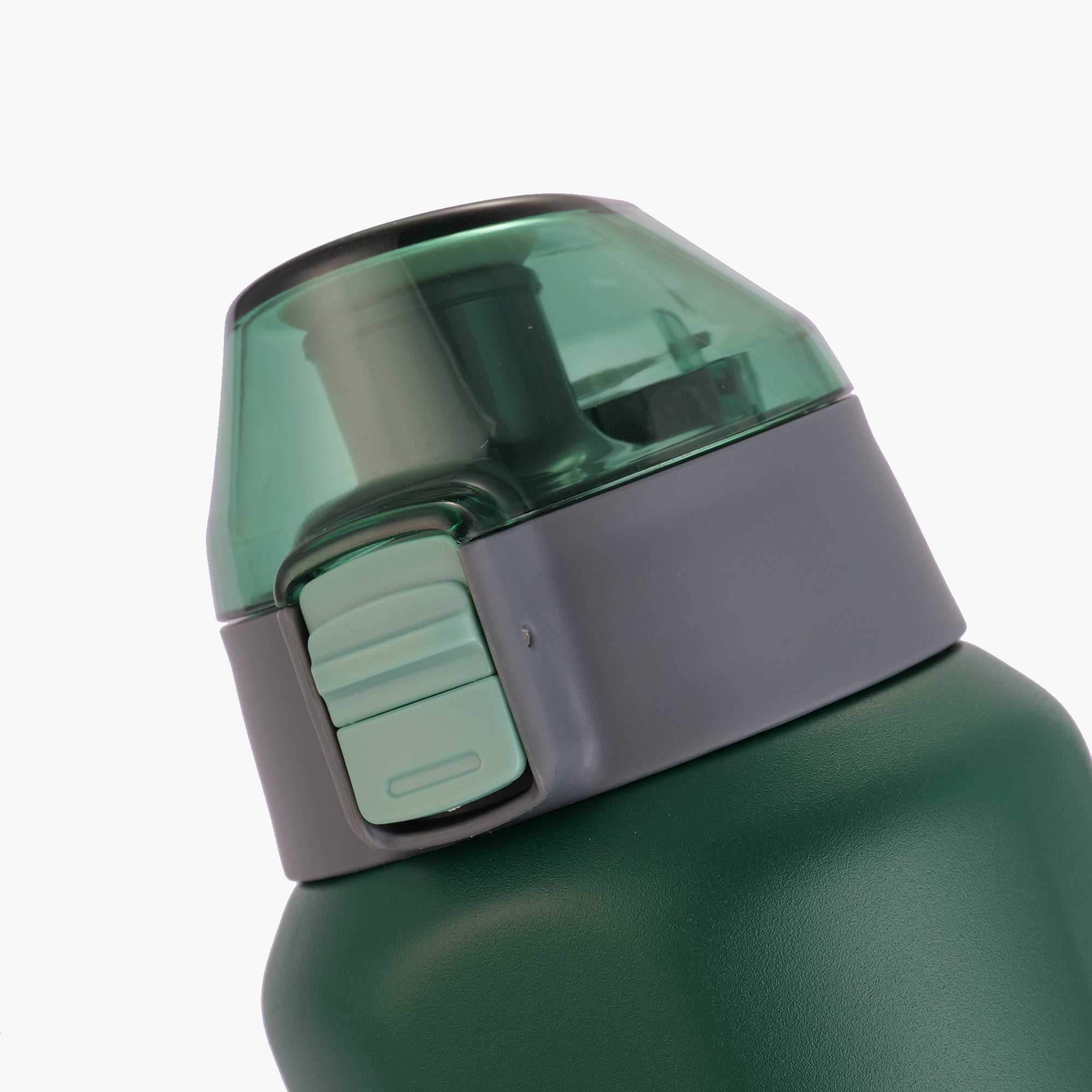 TYESO_Sports Bottle With Unique Square Shape_Green_20oz mouth detail