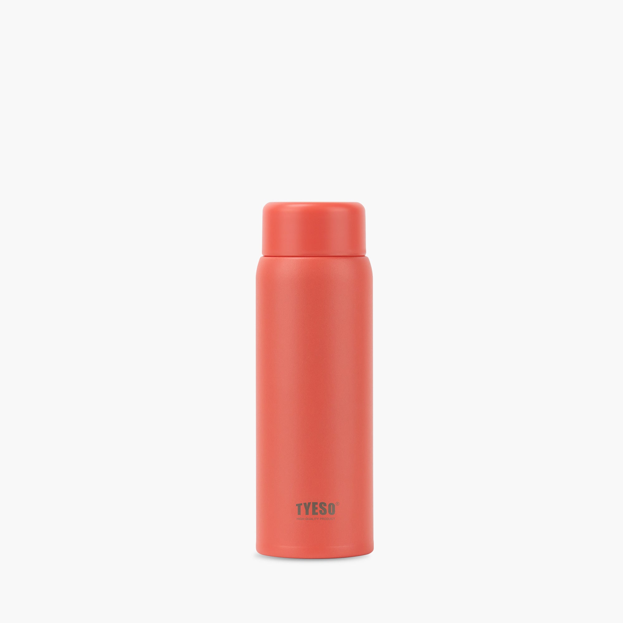 TYESO_Stainless Steel Lightweight Mini Stylish Pocket Bottle_Orange_7OZ