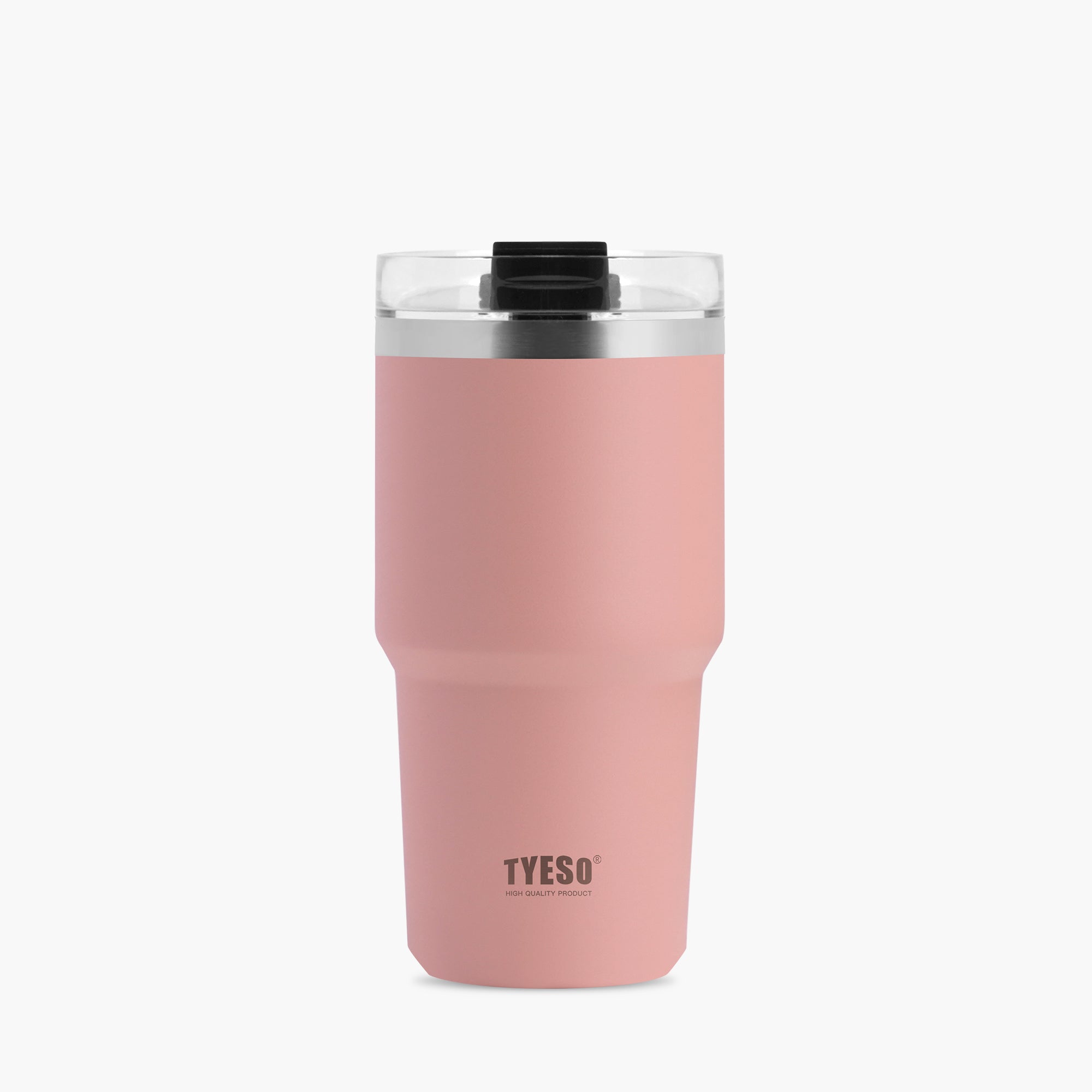 TYESO_Stainless Steel Tumbler with Straw 12_Pink_20oz