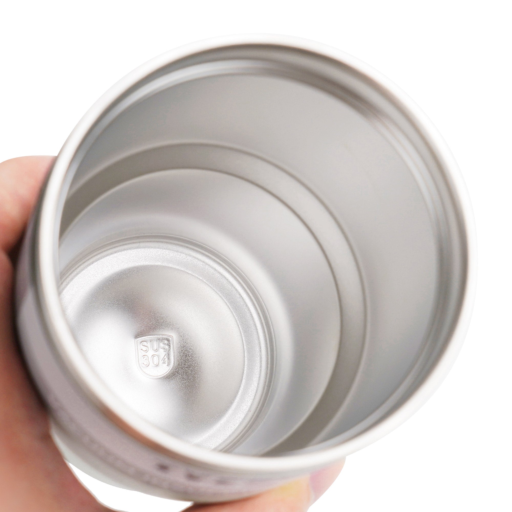 TYESO_Stainless Steel Tumbler with Straw 12_White_20oz inside