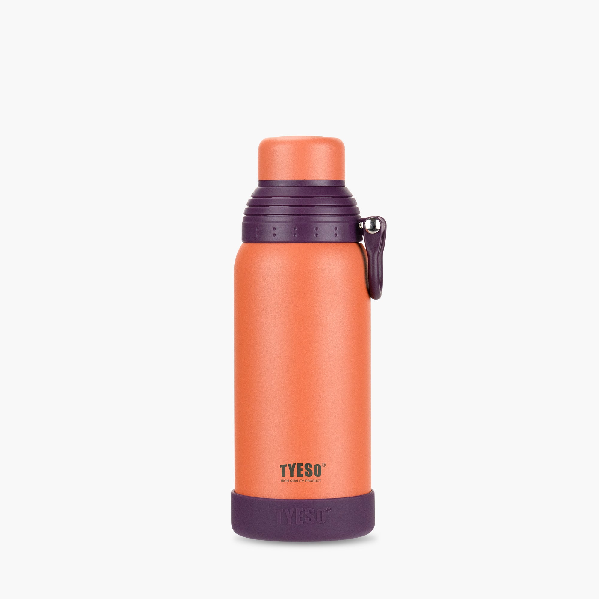 TYESO_Switch Lid Water Bottle with Handle_Orange_20oz