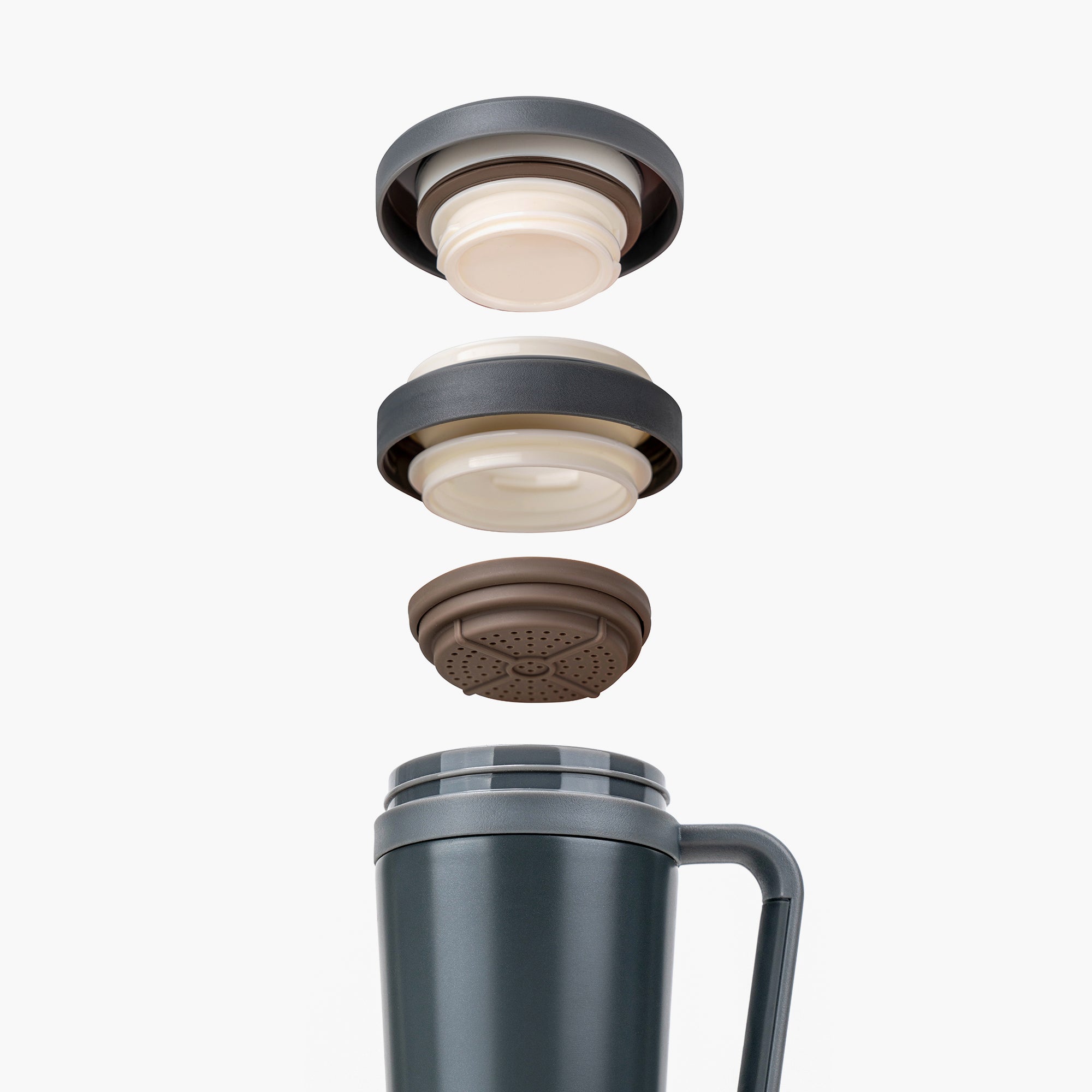 TYESO_Thermos Office Tumbler upmarket mug with tea strainer_17oz details