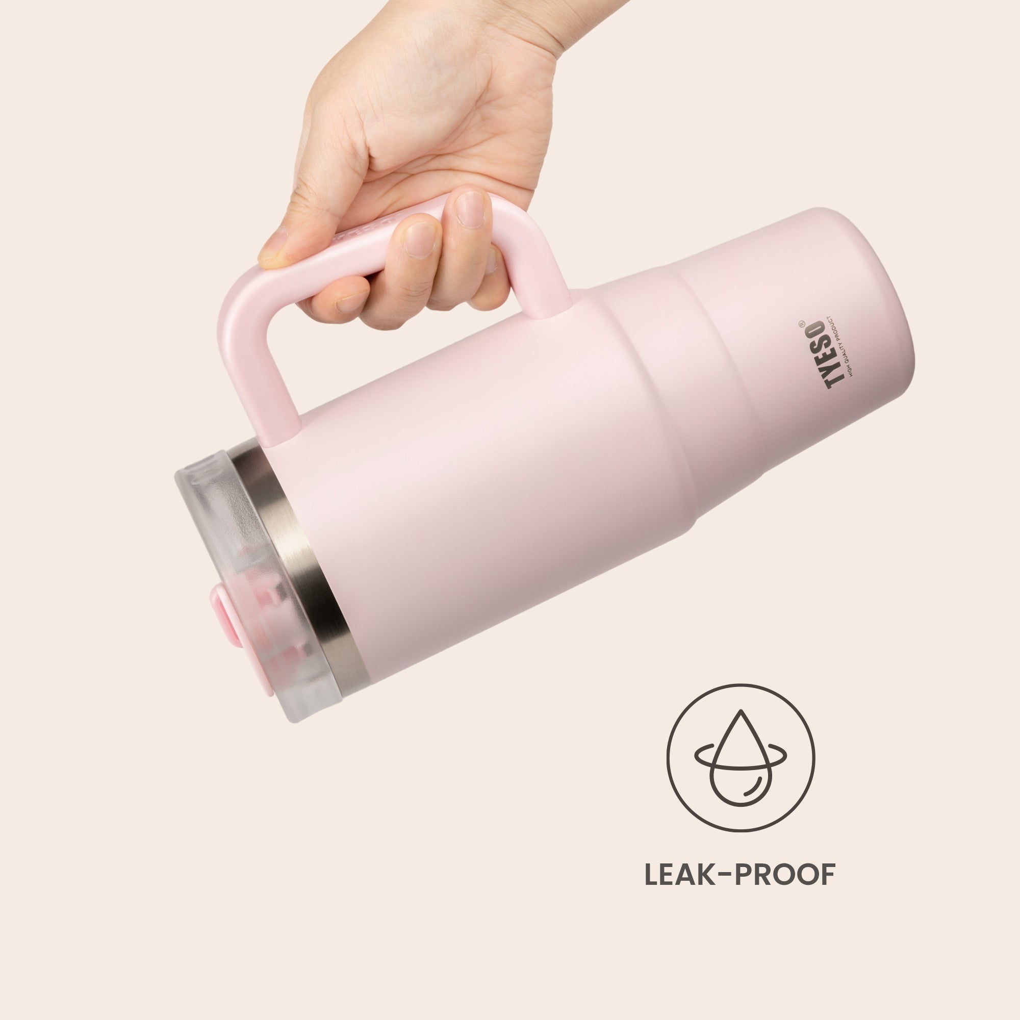 AURA POP Tumbler Pink leak-proof selling point image #color_pink
