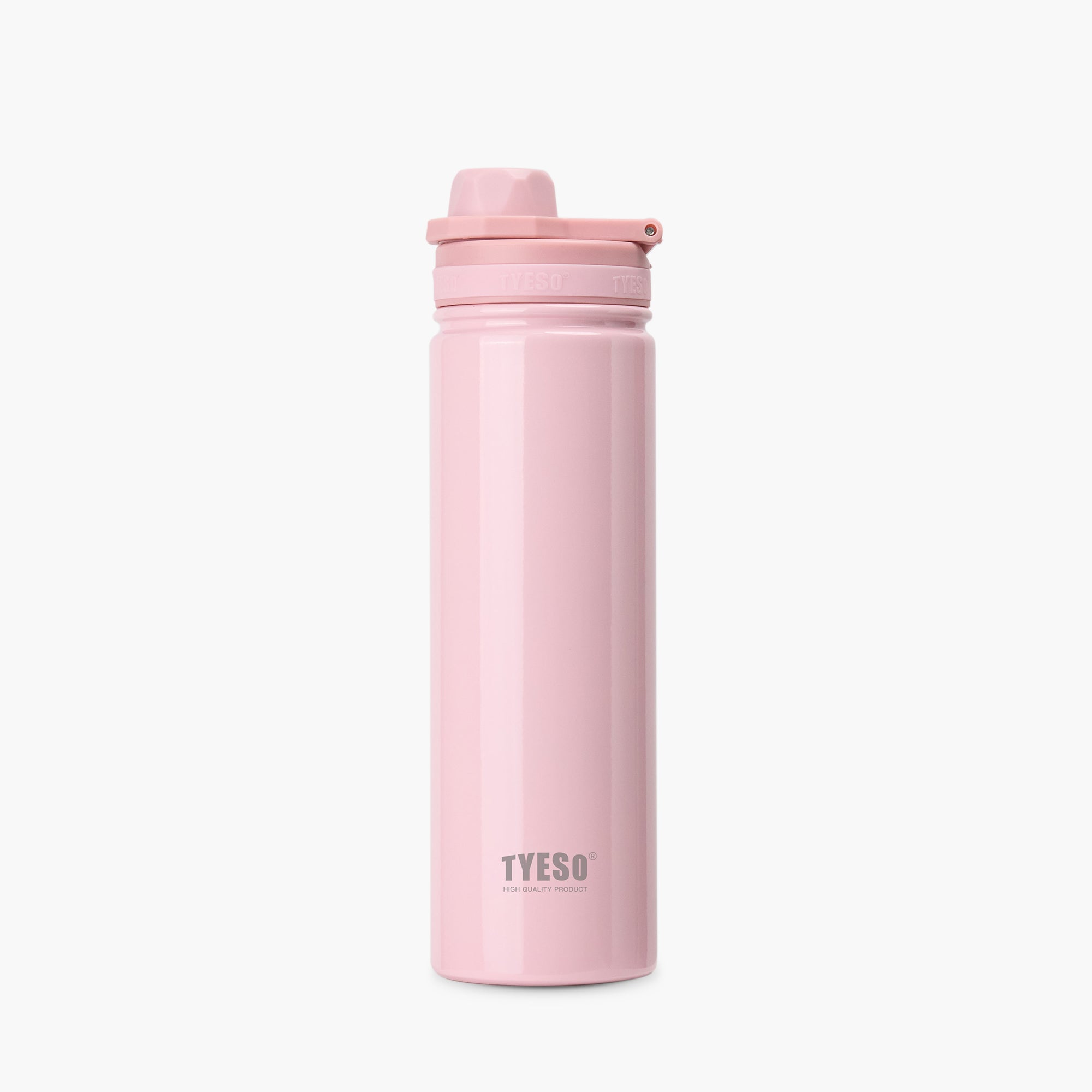 Front view of the pink 25 oz TYESO AERIS REVIVE lightweight sports bottle #color_pink