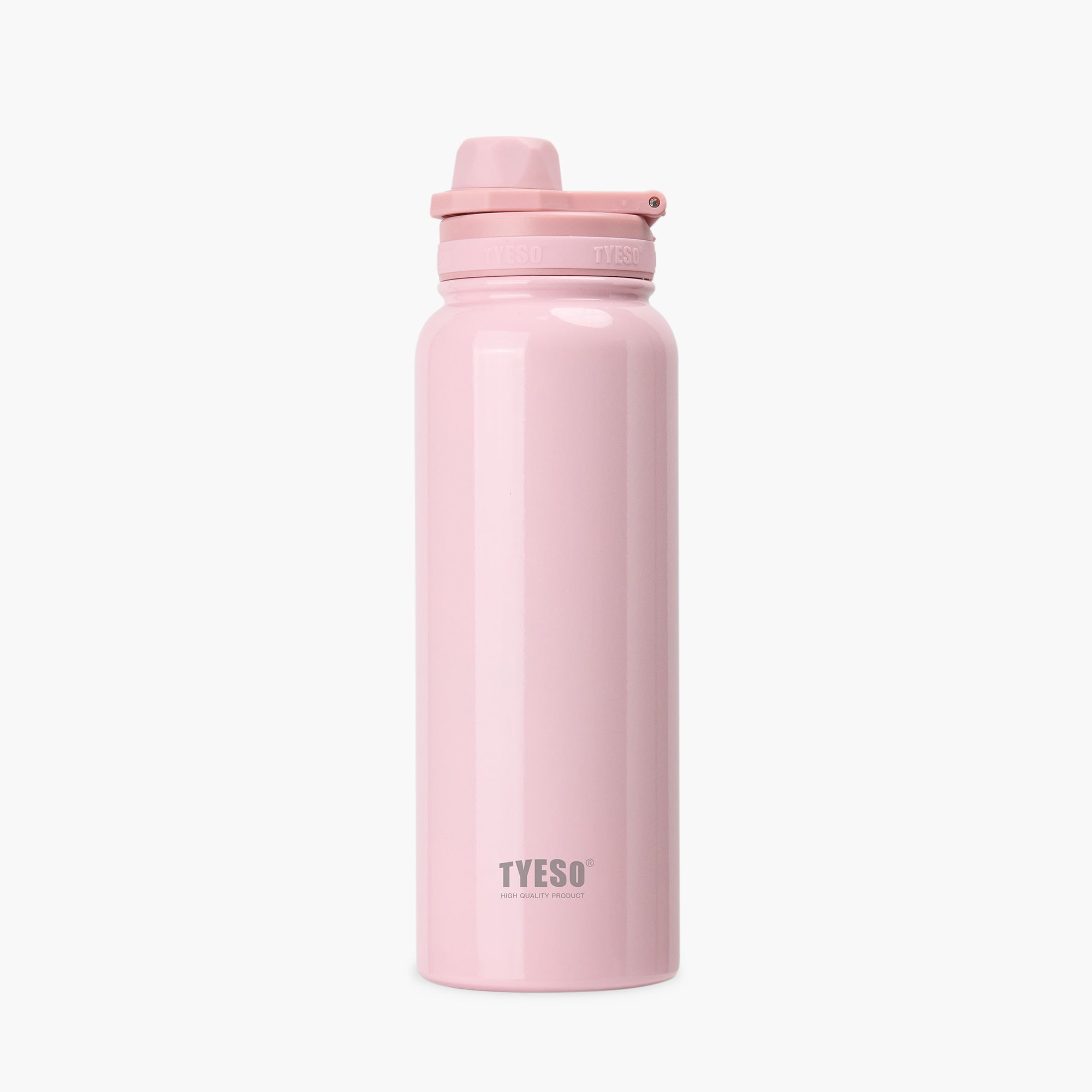 Front view of the pink 35 oz TYESO AERIS REVIVE lightweight sports bottle #color_pink
