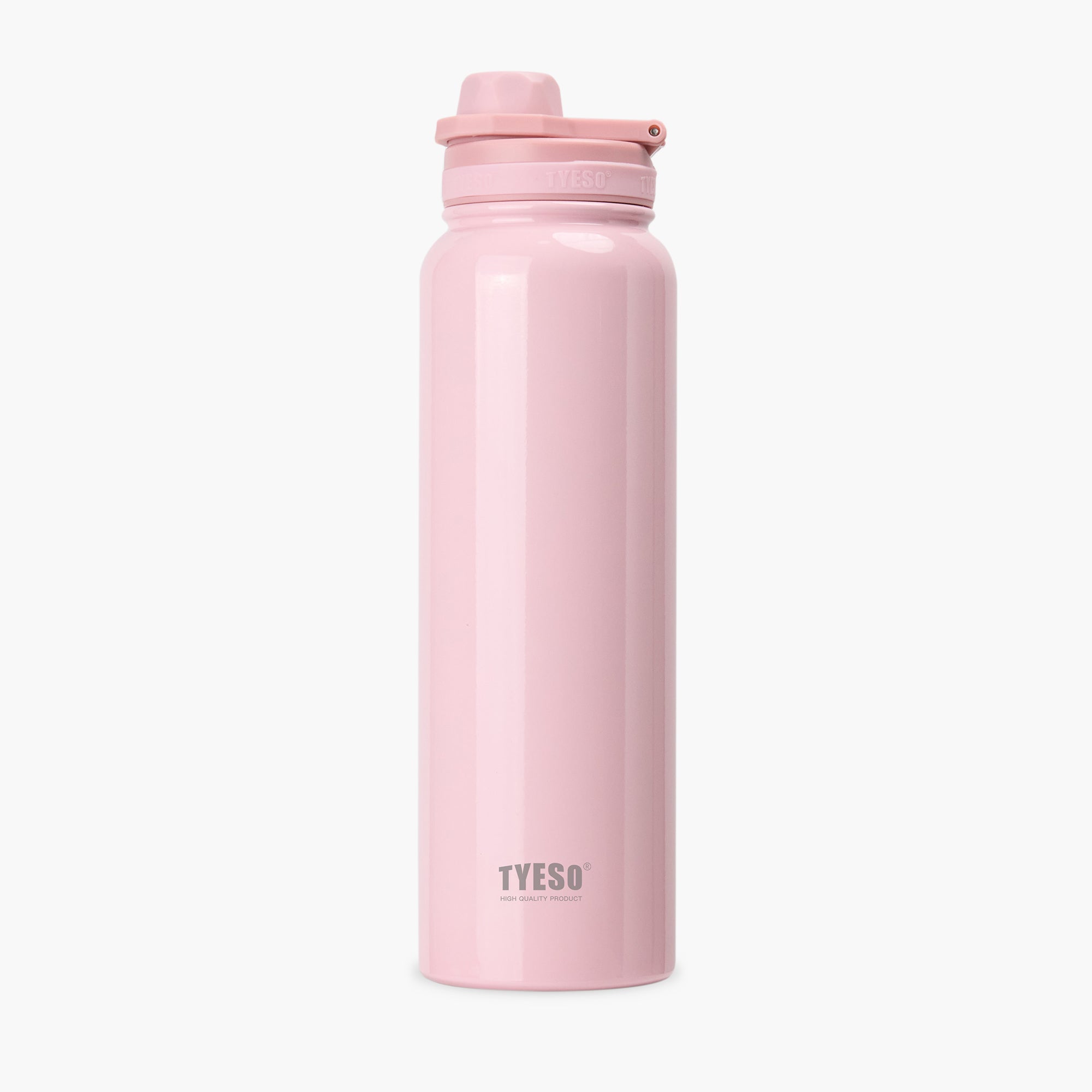Front view of the pink 40 oz TYESO AERIS REVIVE lightweight sports bottle #color_pink