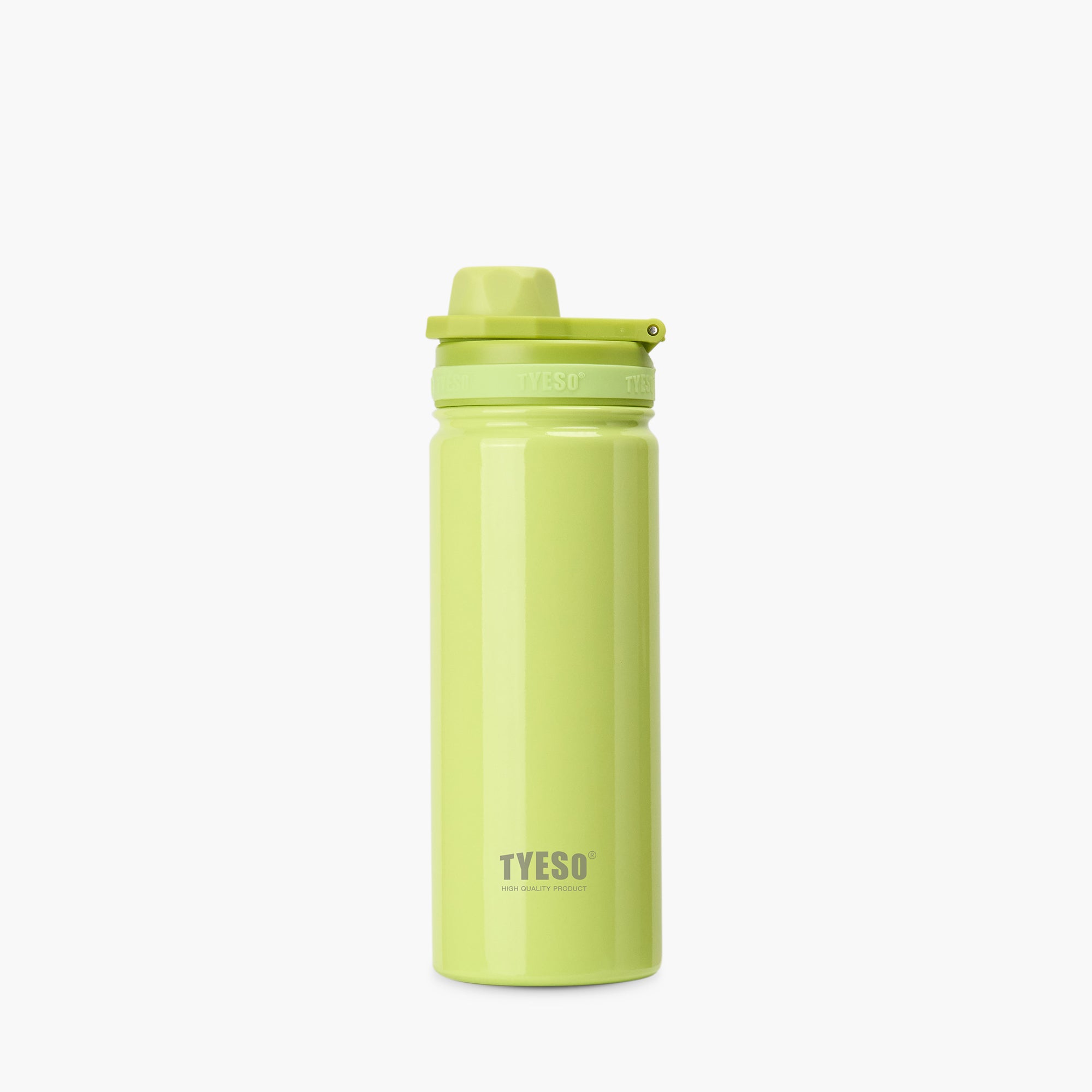 Front view of the yellow 20 oz TYESO AERIS REVIVE lightweight sports bottle #color_yellow