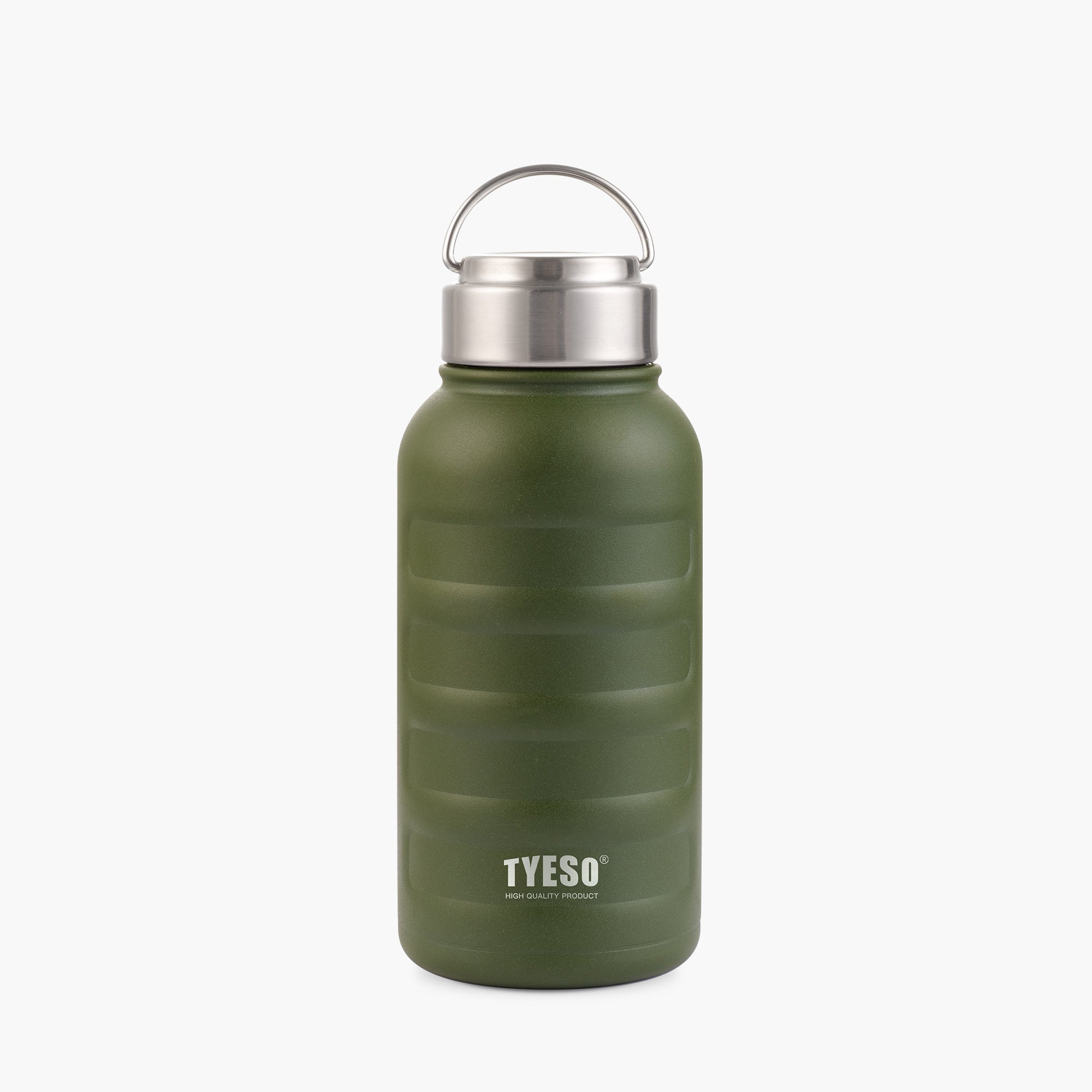 TYESO ASCENT Portable Sports Bottle with lovely shape in Green, 25 oz – carry handle detail #color_green