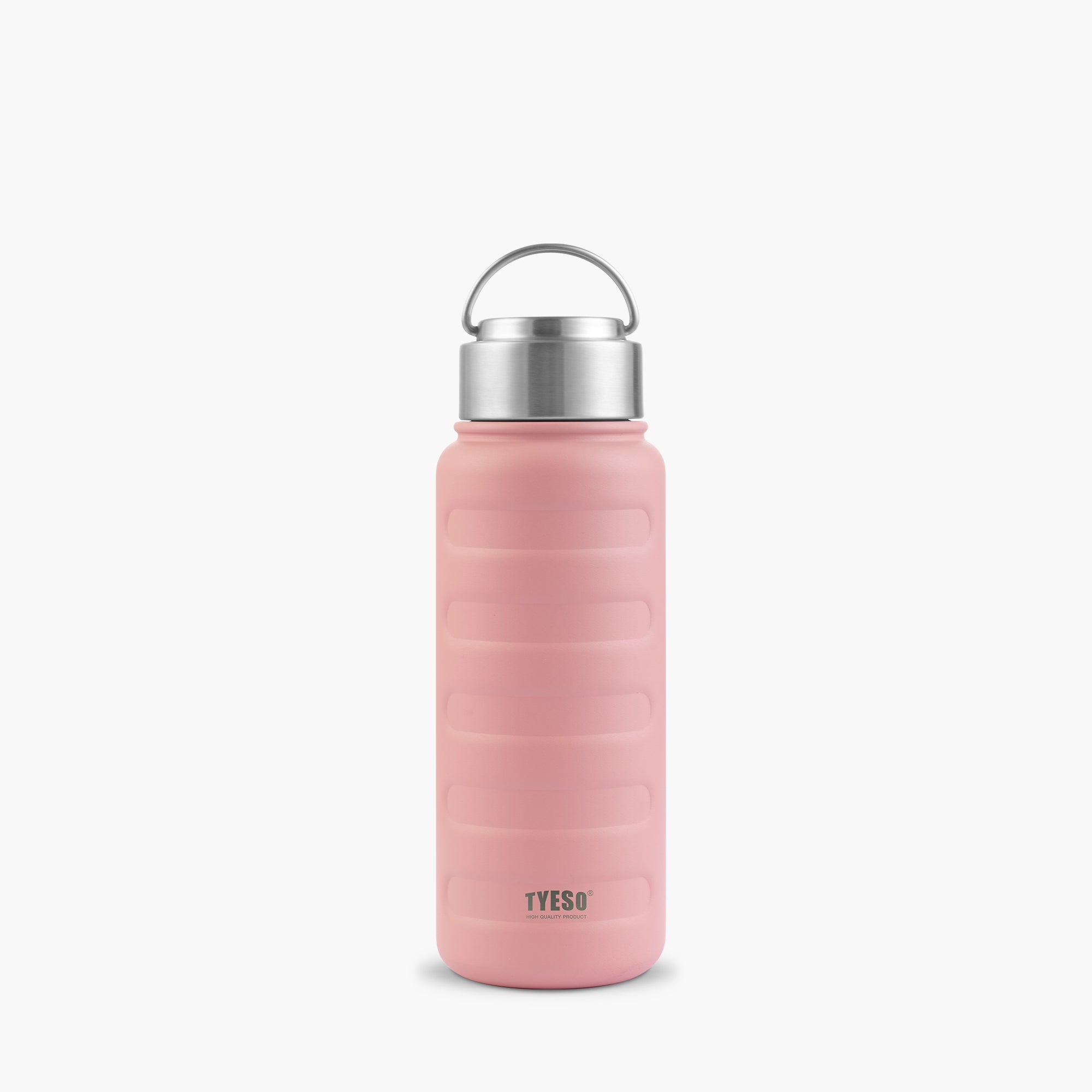 TYESO ASCENT Portable Sports Bottle with lovely shape in Pink, 12 oz – carry handle detail #color_pink