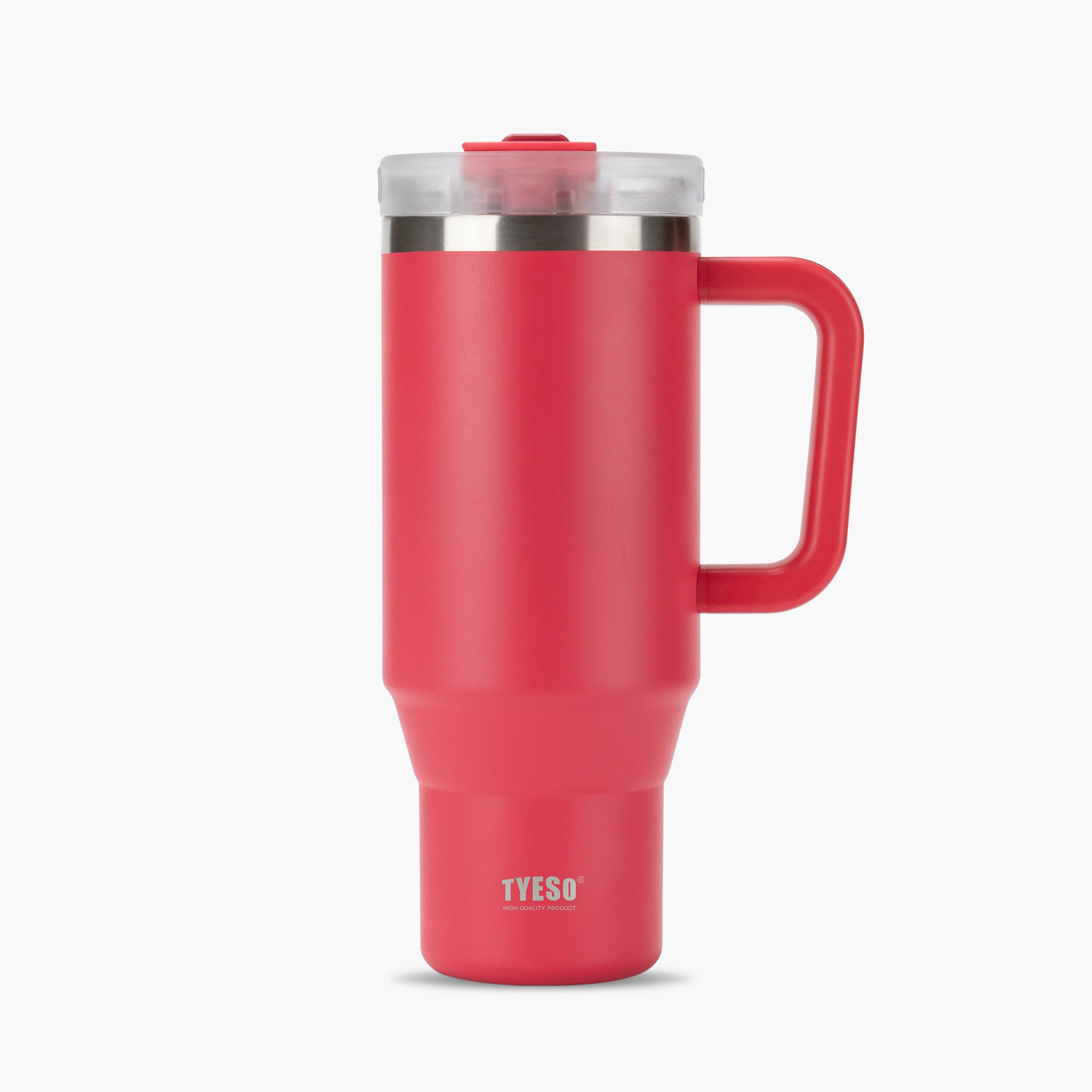 TYESO AURA Insulated Travel Tumbler in Rose Red #color_rose red