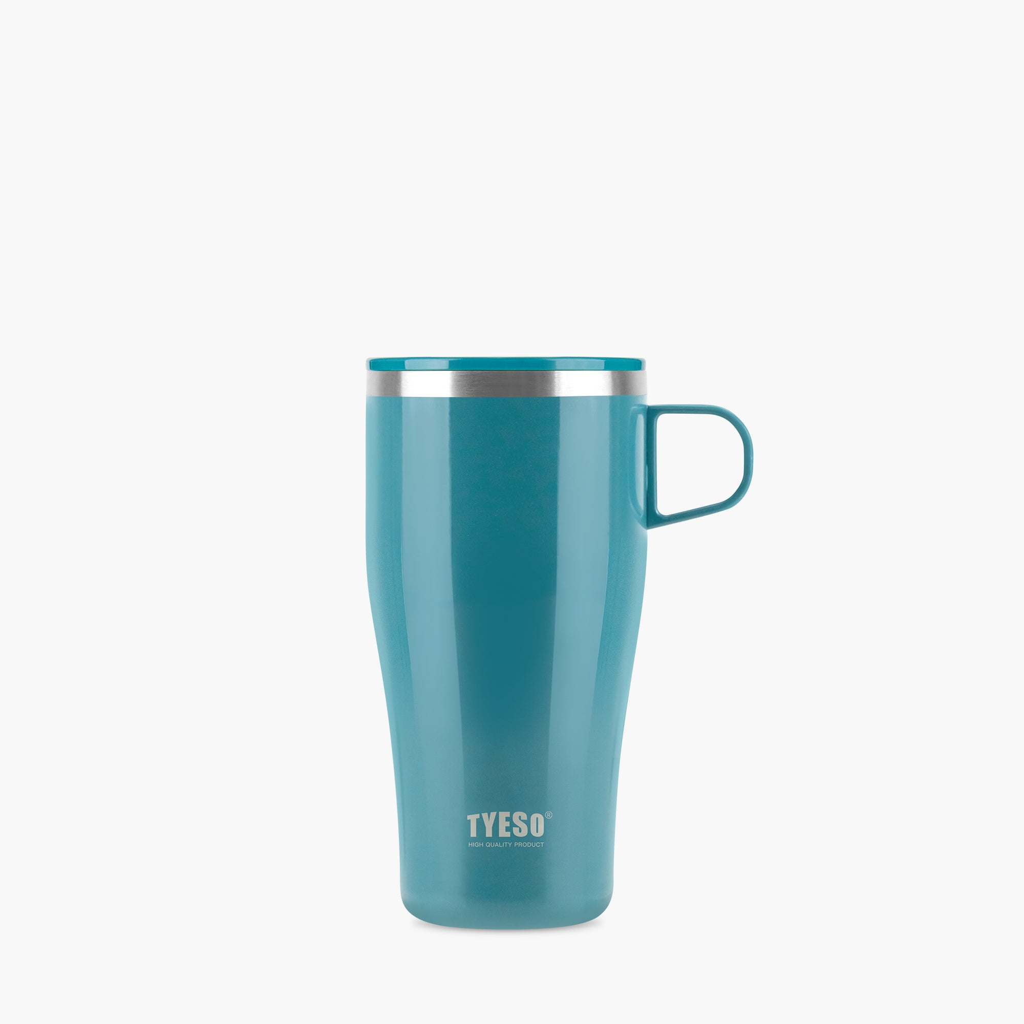 TYESO BRISK Slide Lid Coffee Mug in Blue, 17 oz – carry handle detail #color_blue