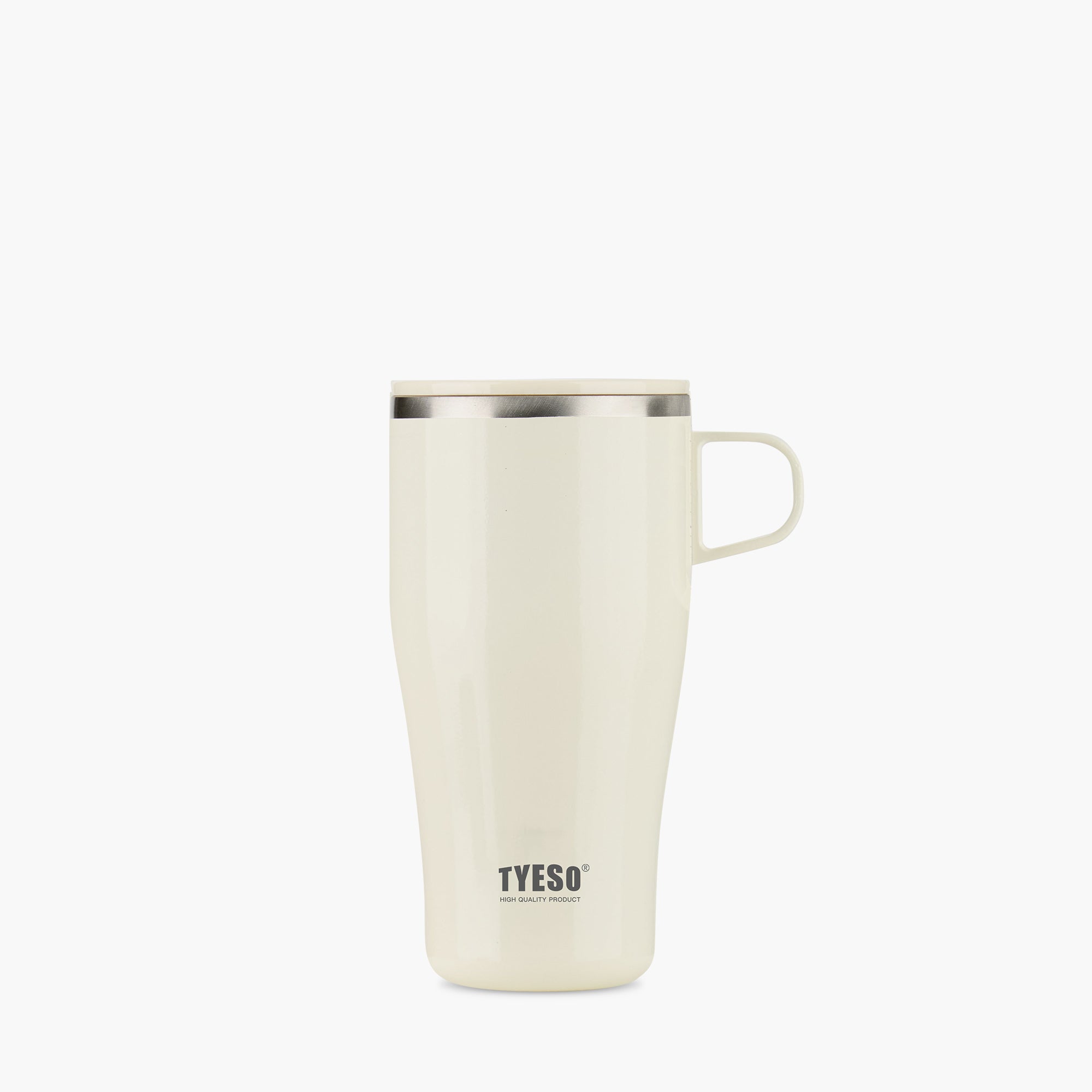 TYESO BRISK Slide Lid Coffee Mug in White, 17 oz – carry handle detail #color_white