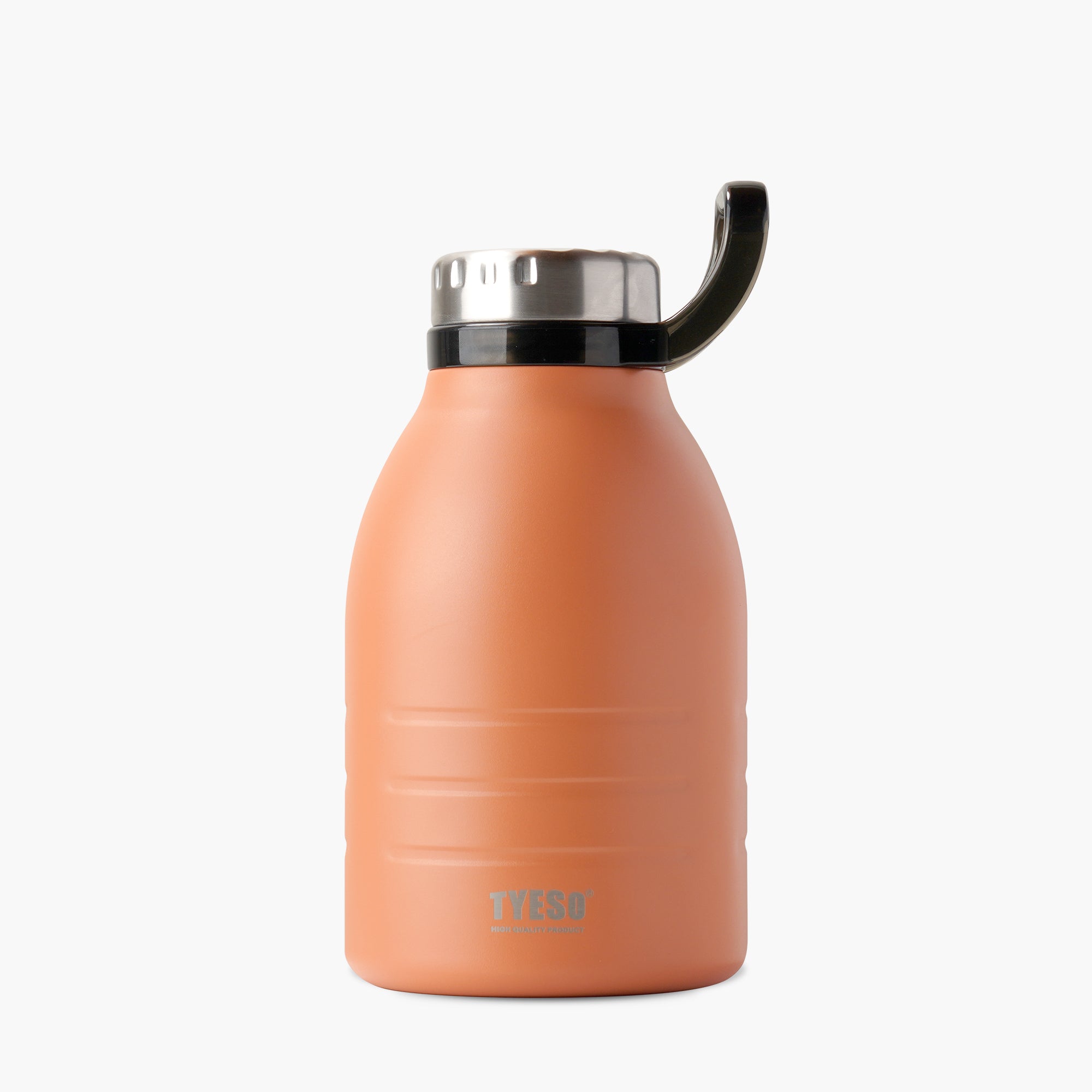 Front view of the orange 51 oz TYESO DEPOT large-capacity insulated water bottle #color_orange