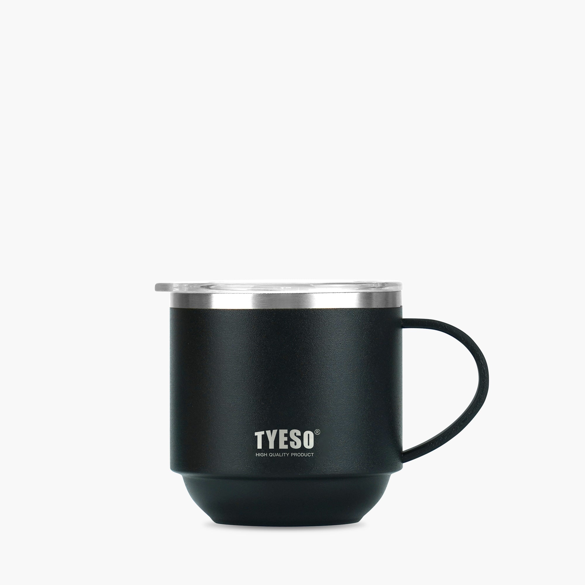 TYESO DOCK Stackable Coffee Mug in Black, 11 oz #color_black