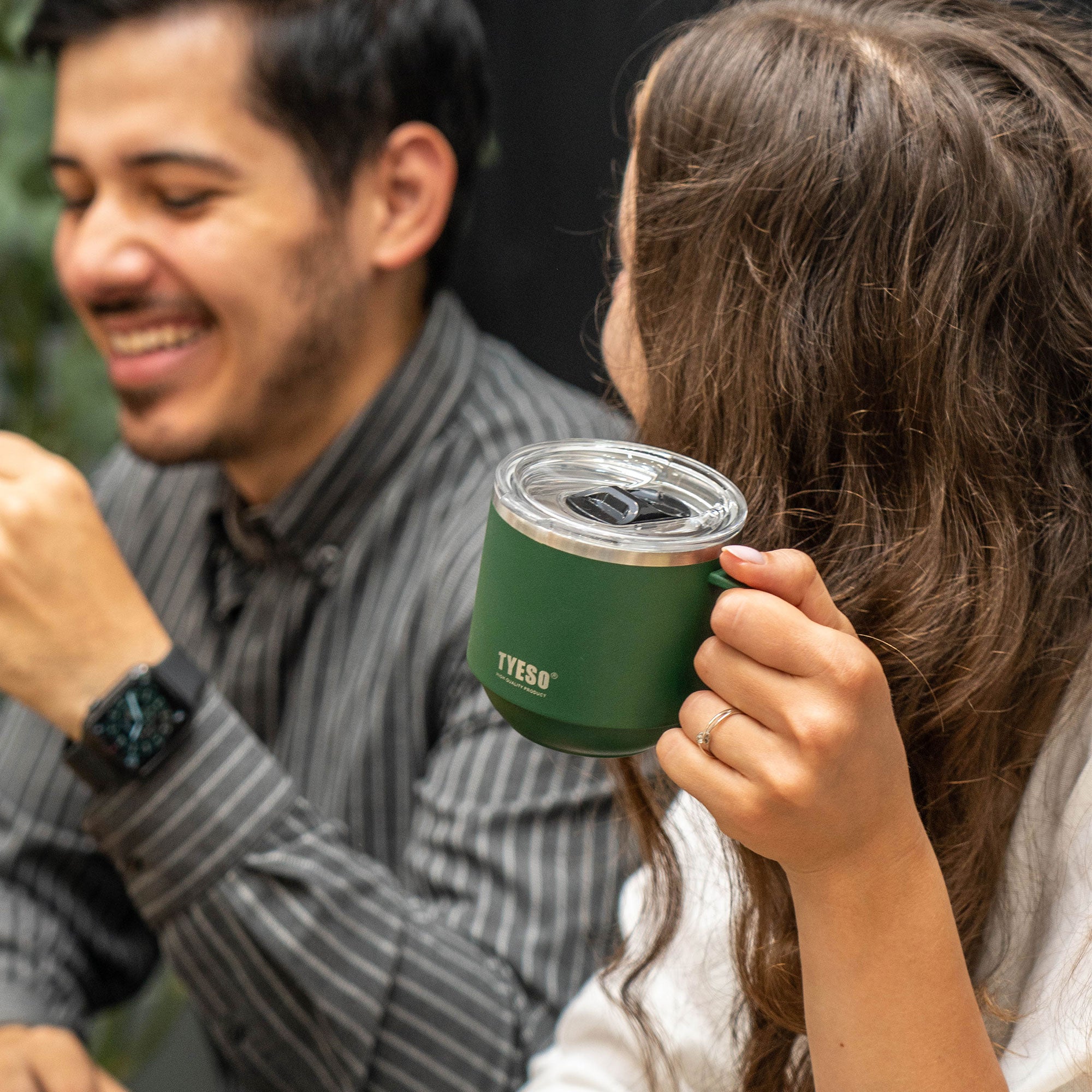 TYESO DOCK Stackable Coffee Mug in Green #color_green