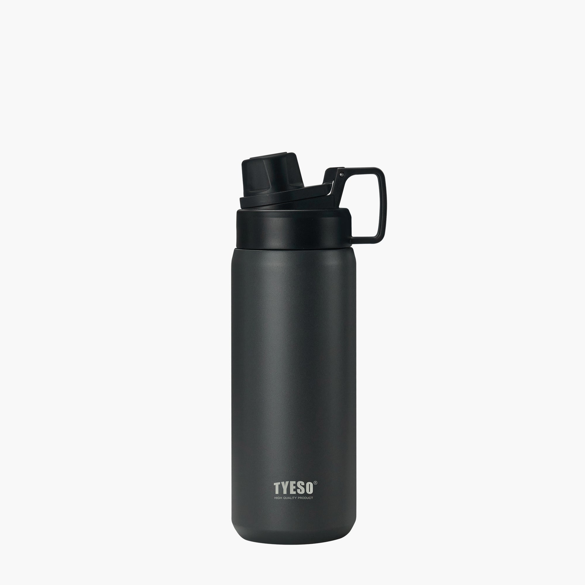 TYESO FIZZ HAZE Sports Bottle with Soft Spout in Black, 25 oz – carry handle detail #color_black