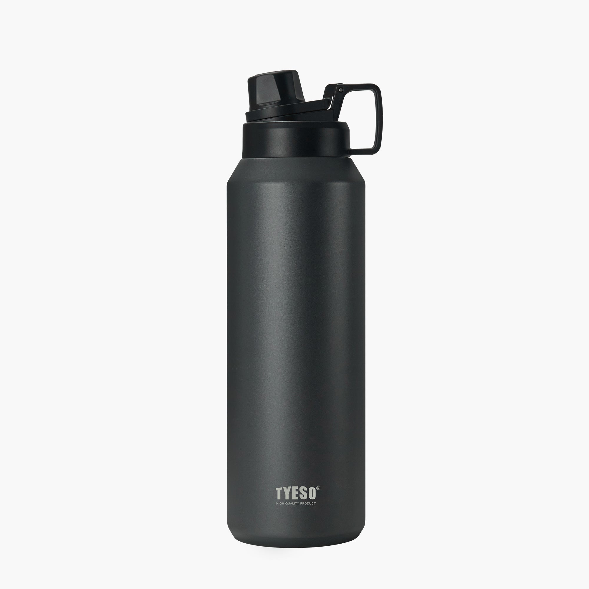 TYESO FIZZ HAZE Sports Bottle with Soft Spout in Black, 50 oz – carry handle detail #color_black