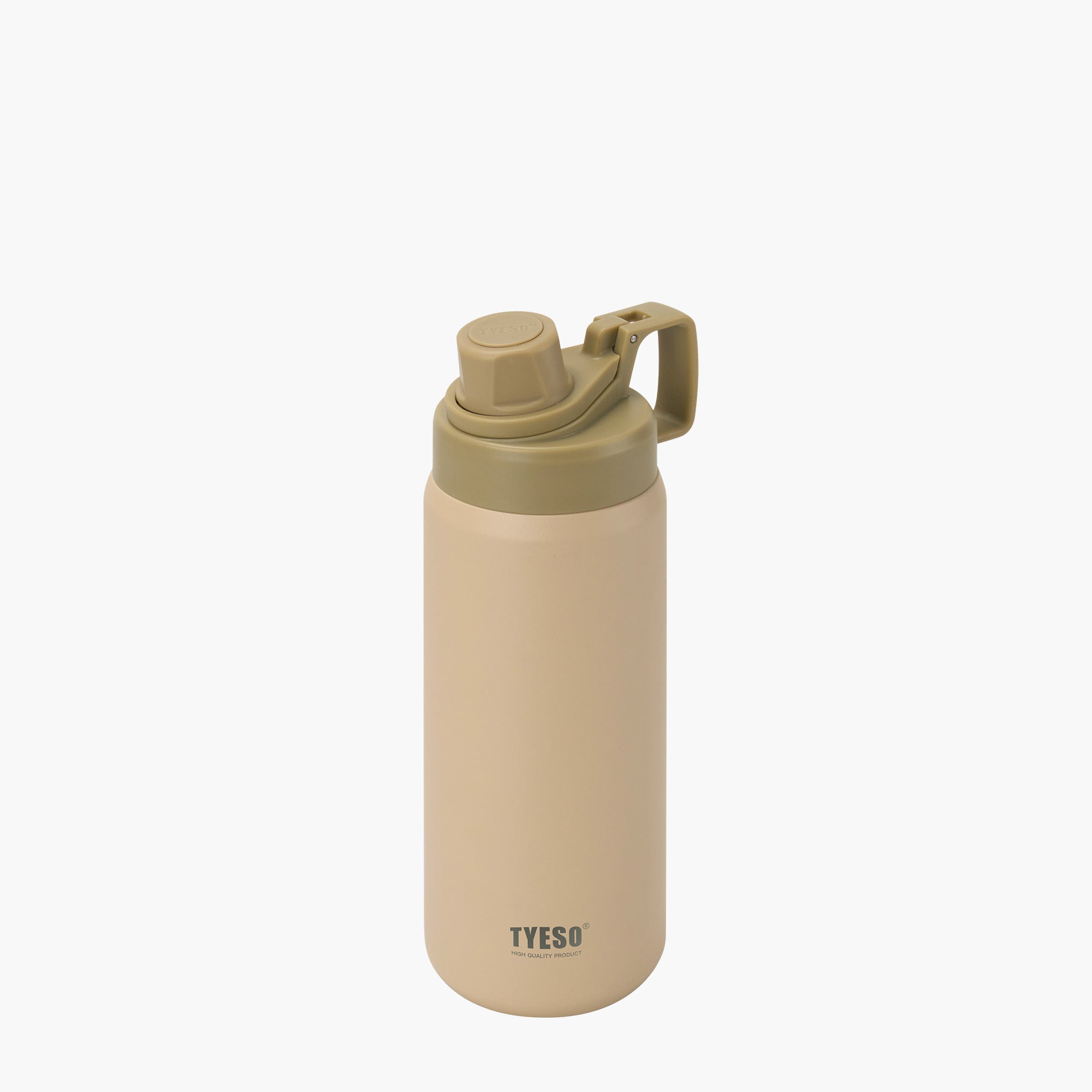 TYESO FIZZ HAZE Sports Bottle with Soft Spout in Mocha, 25 oz – carry handle detail #color_mocha