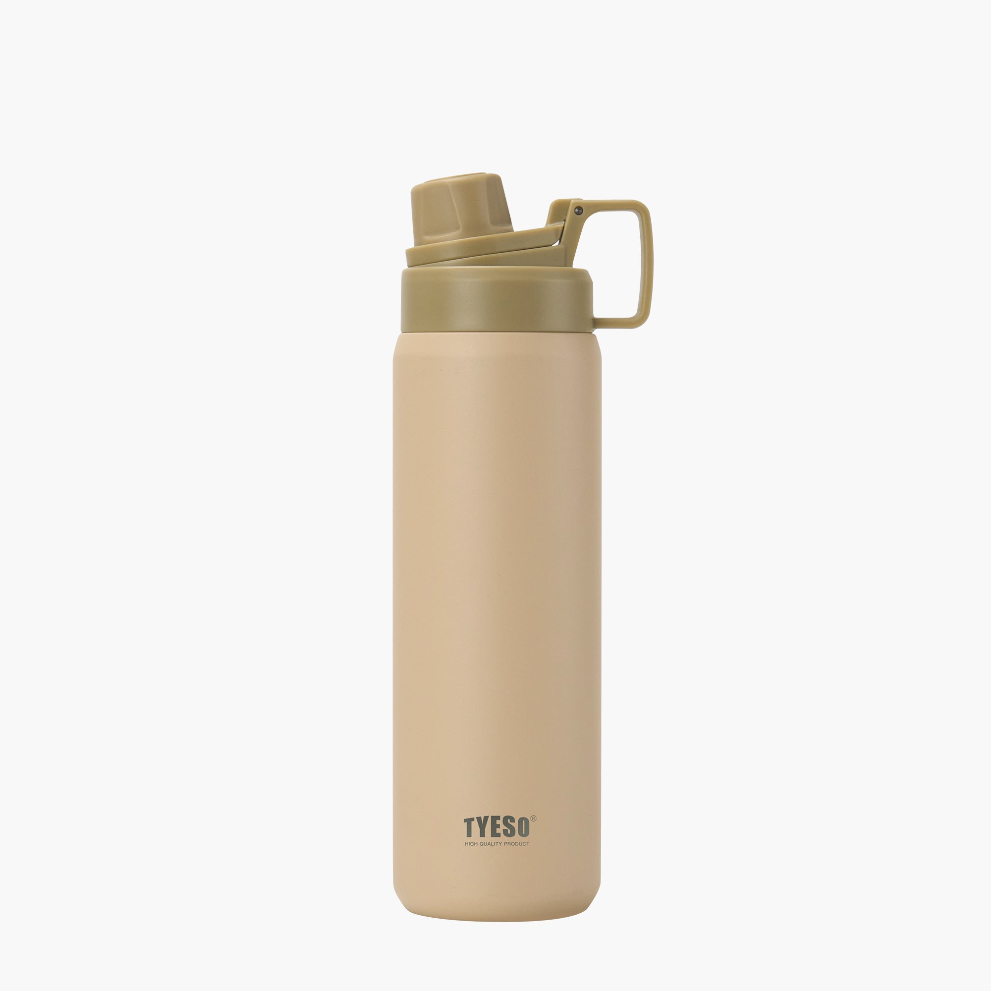 TYESO FIZZ HAZE Sports Bottle with Soft Spout in Mocha, 30 oz – carry handle detail #color_mocha