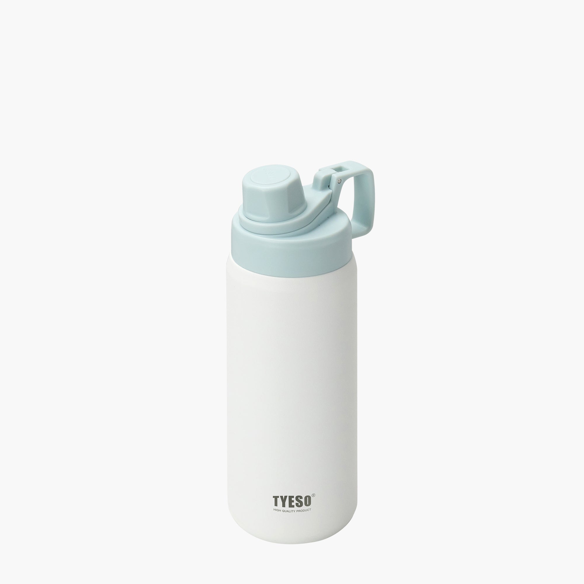 TYESO FIZZ HAZE Sports Bottle with Soft Spout in White – carry handle detail #color_white