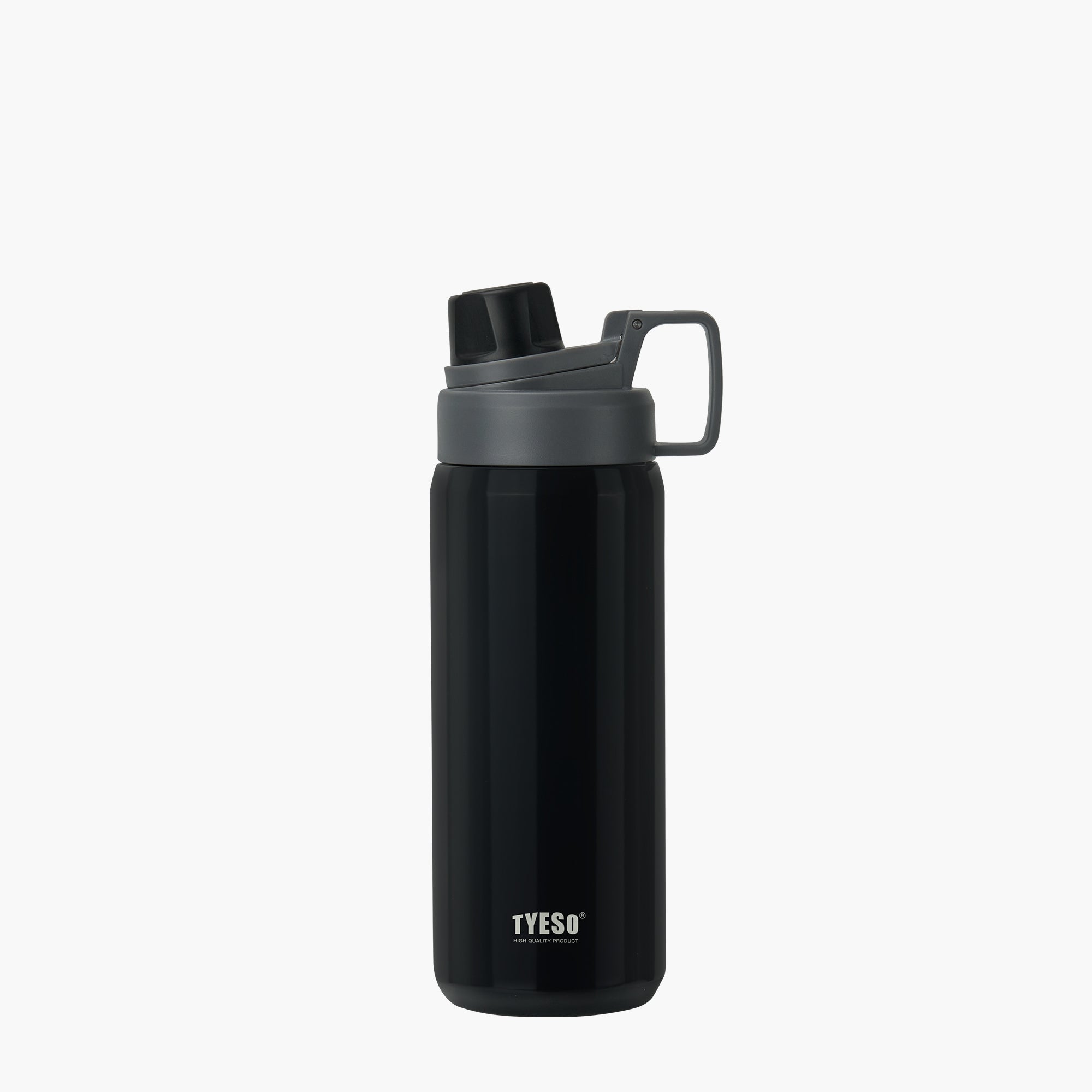 TYESO FIZZ Sports Bottle with Handle in Black, 25 oz – carry handle detail #color_black