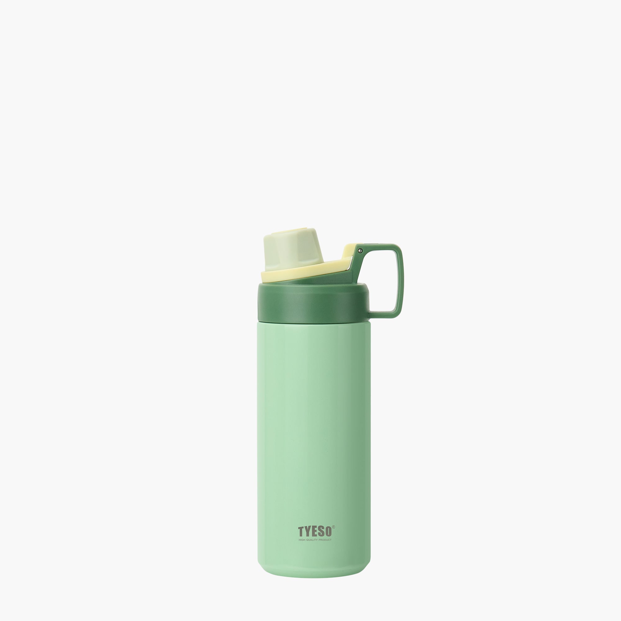 TYESO FIZZ Sports Bottle with Handle in Green, 20 oz – carry handle detail #color_green