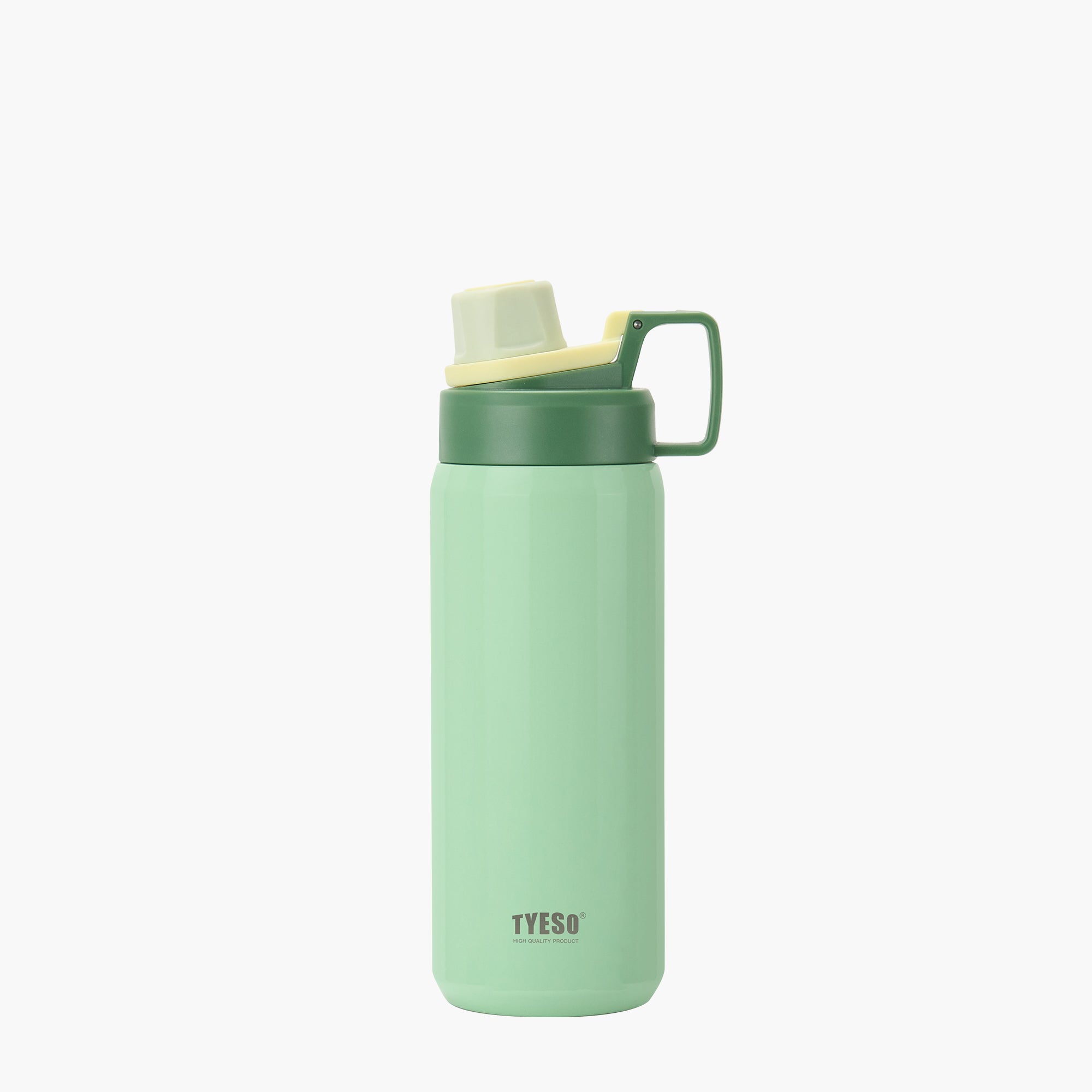 TYESO FIZZ Sports Bottle with Handle in Green, 25 oz – carry handle detail #color_green