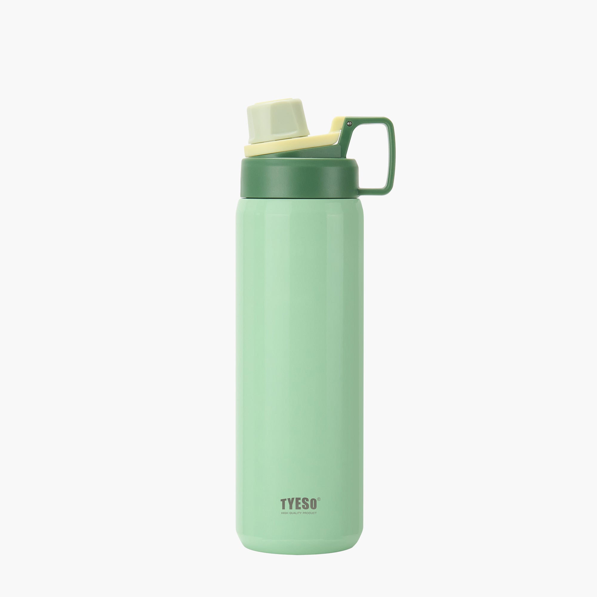 TYESO FIZZ Sports Bottle with Handle in Green, 30 oz – carry handle detail #color_green