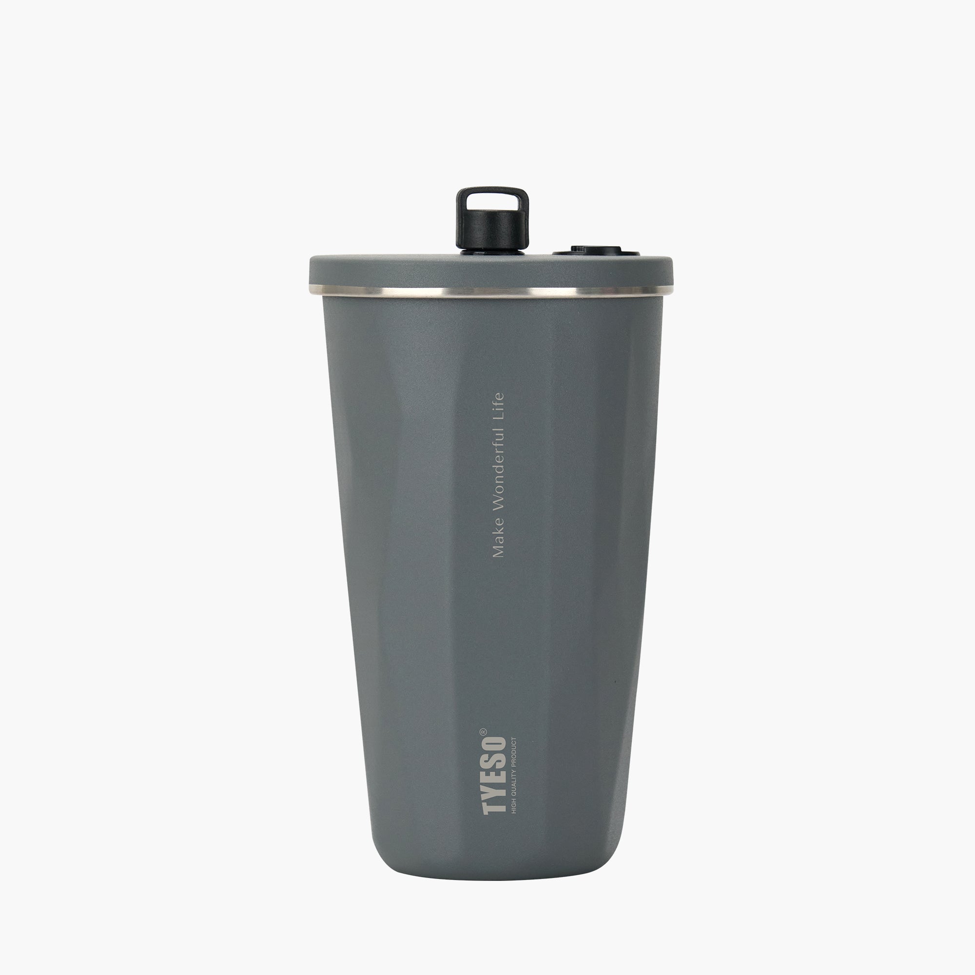 TYESO FLAIR 2.0 Retractable Straw Tumbler in Dark Gray, 20 oz – straw detail #color_dark gray