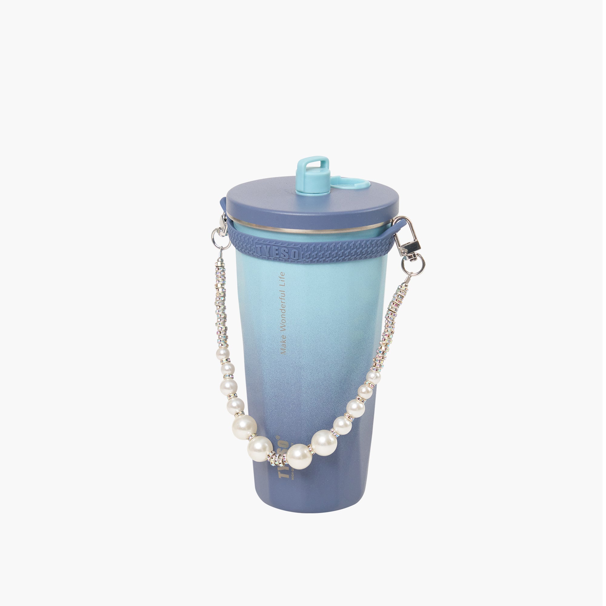 TYESO FLAIR Beaded Lanyard in Blue #color_blue