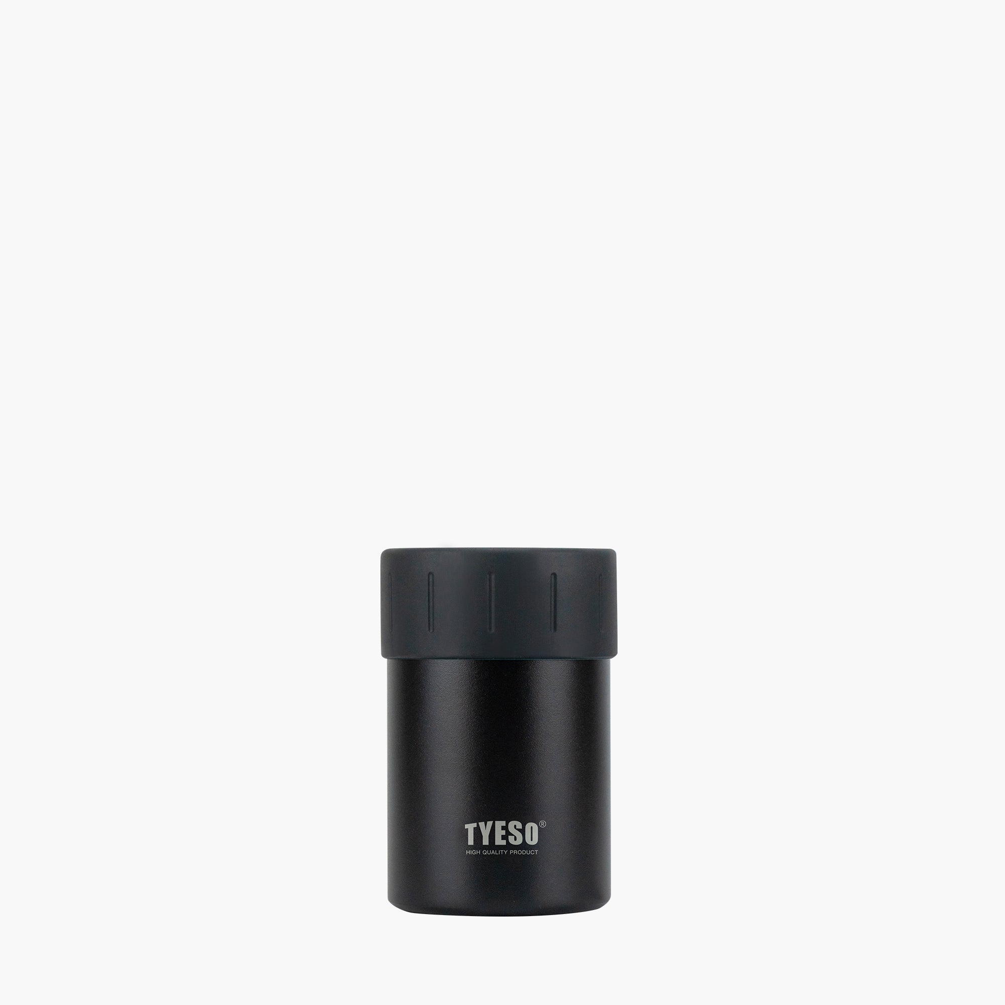 TYESO GLACIER Beer Can Cooler in Black #color_black