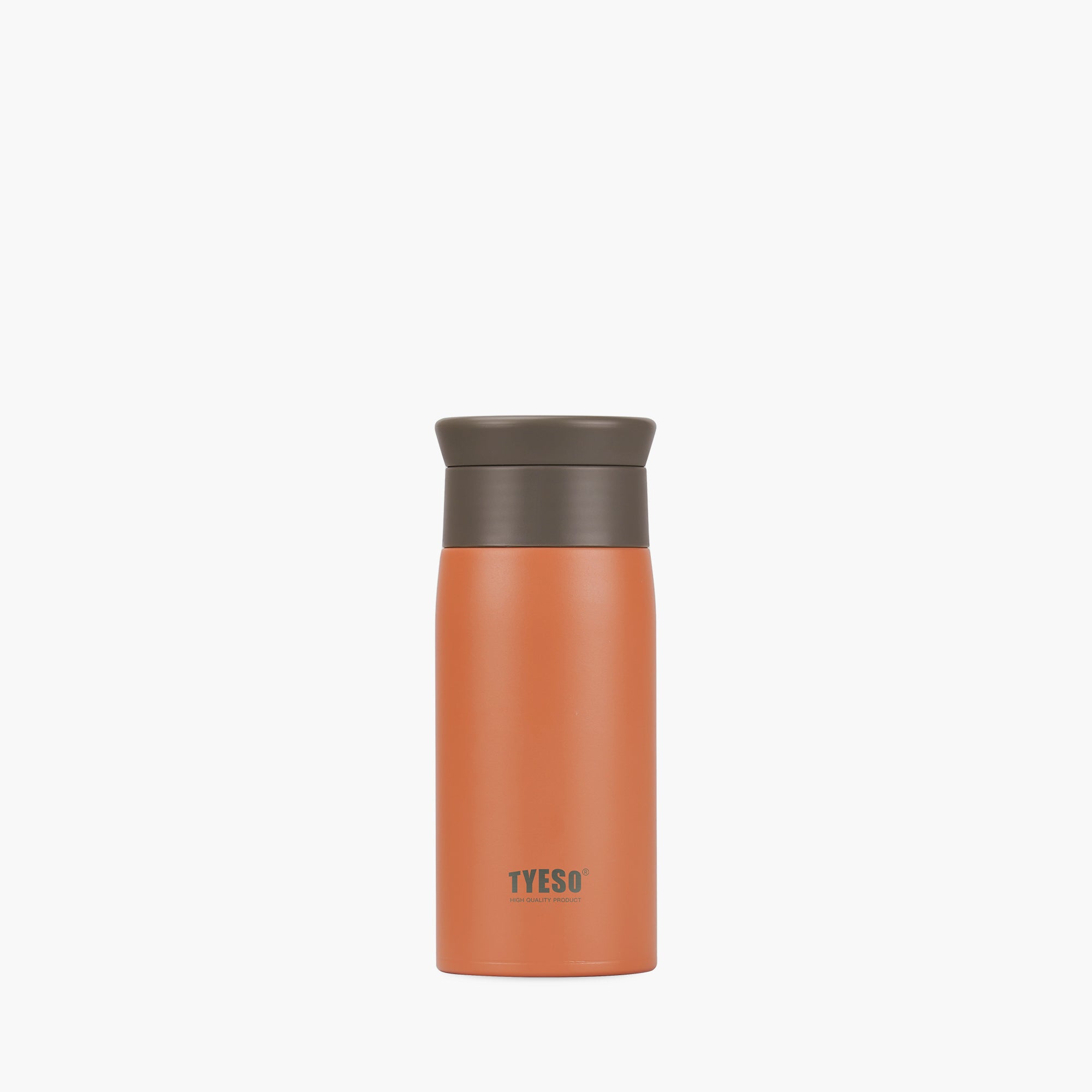 Front view of the red 12 oz TYESO LYRA classic insulated water bottle #color_red
