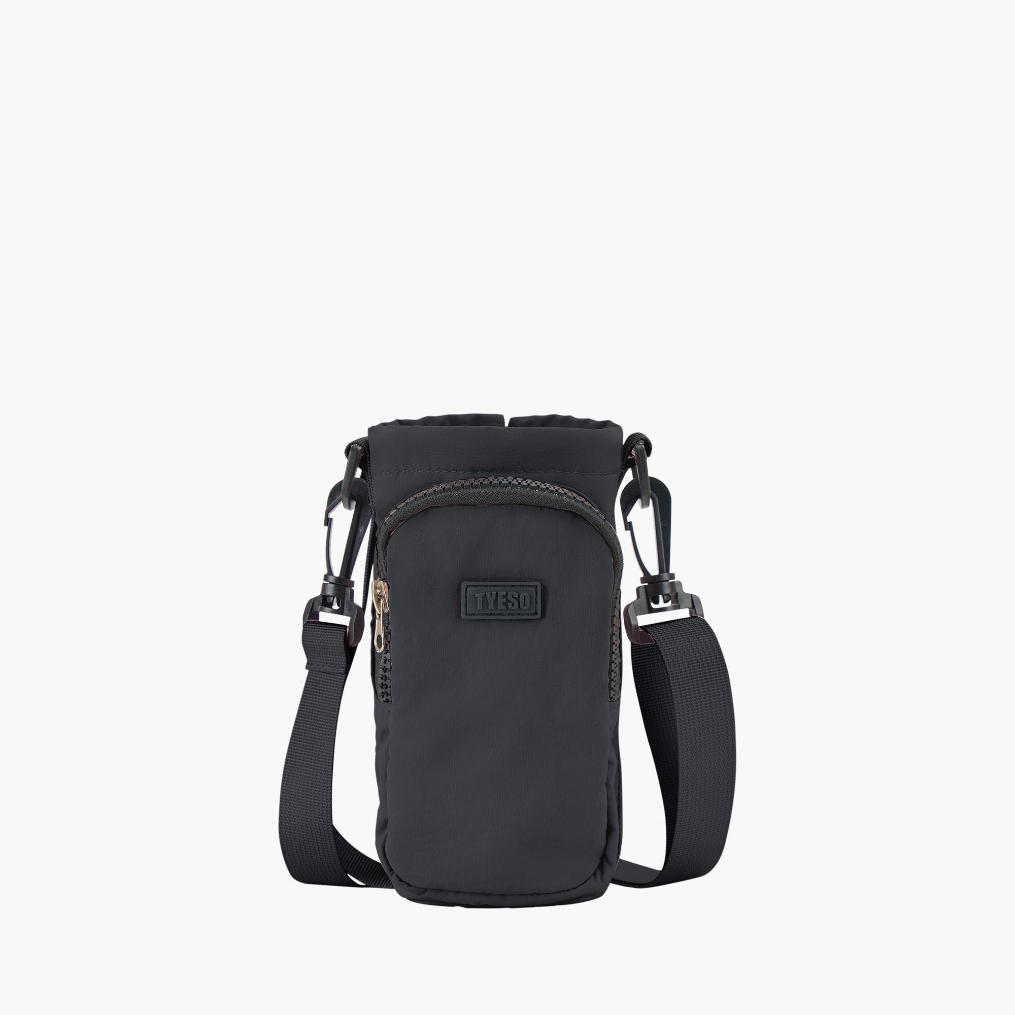TYESO Multi-Use Bottle Pouch in Black – dimensions #color_black