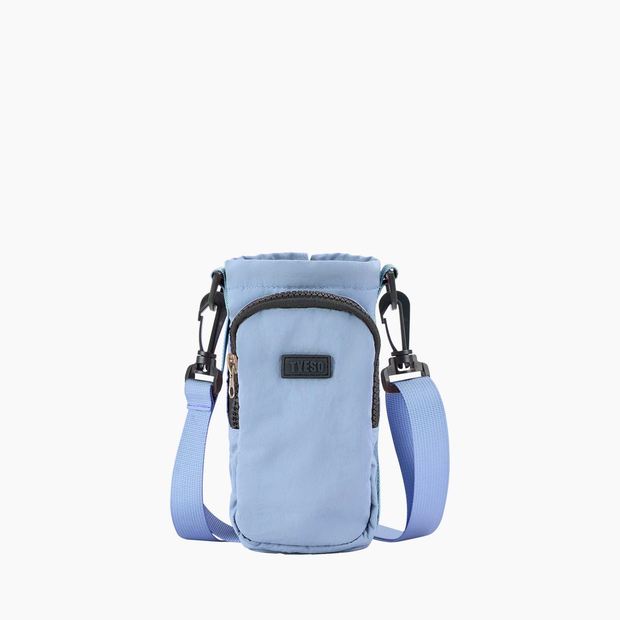 TYESO Multi-Use Bottle Pouch in Blue – dimensions #color_blue