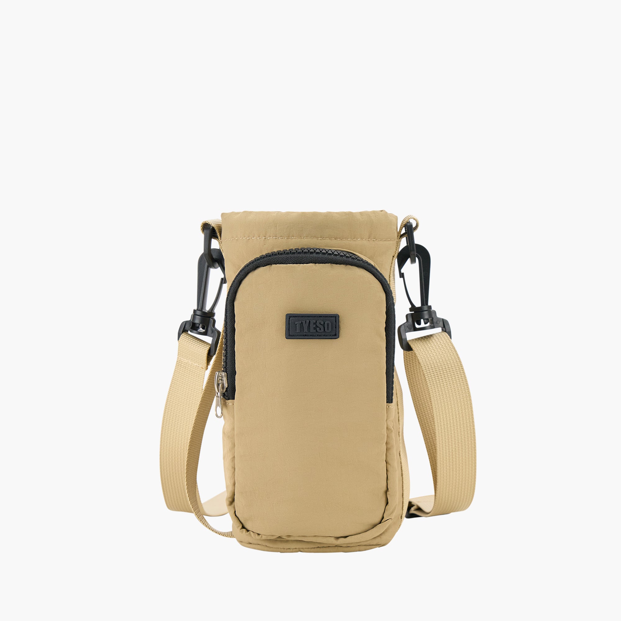 TYESO Multi-Use Bottle Pouch in Khaki – dimensions #color_khaki