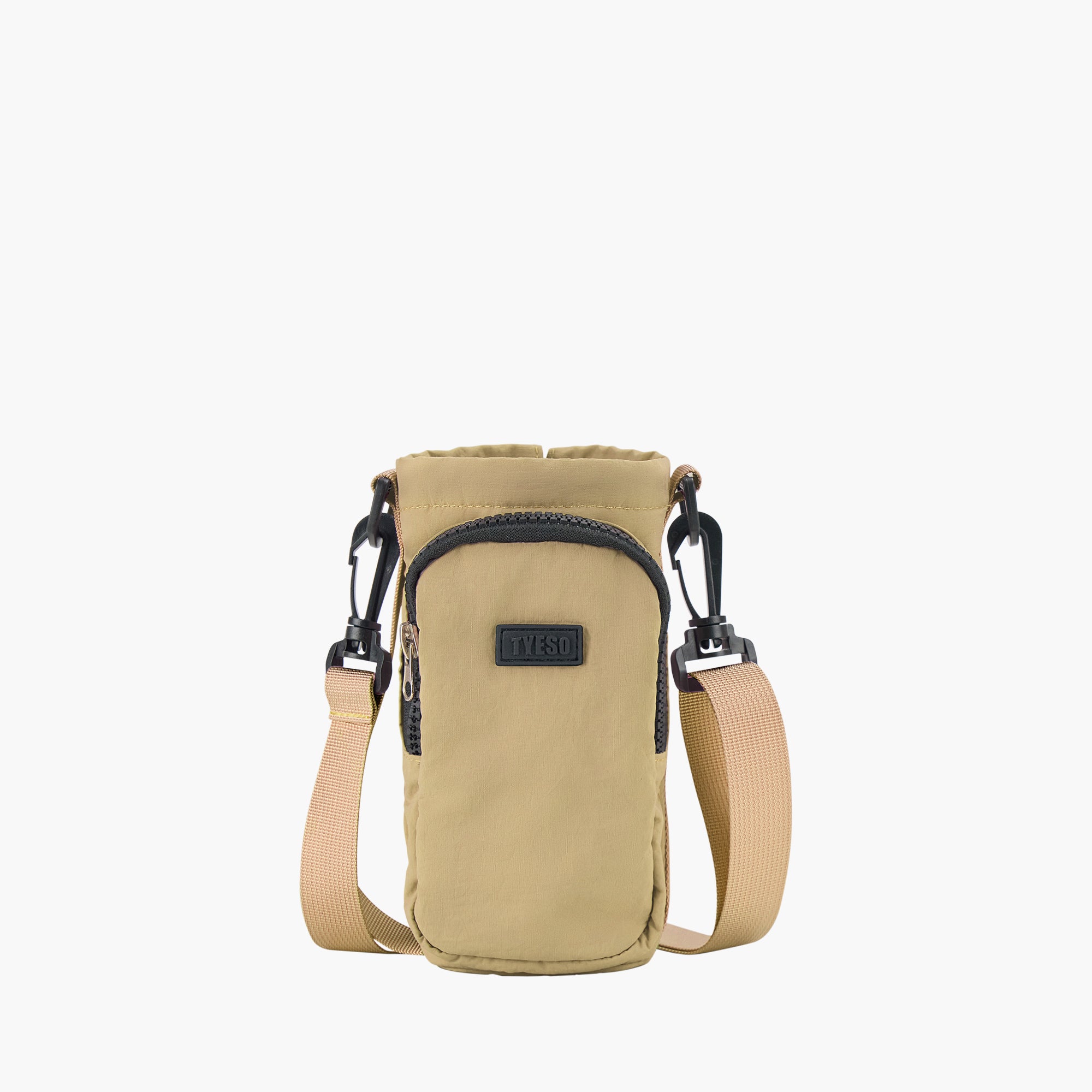 TYESO Multi-Use Bottle Pouch in Khaki – dimensions #color_khaki