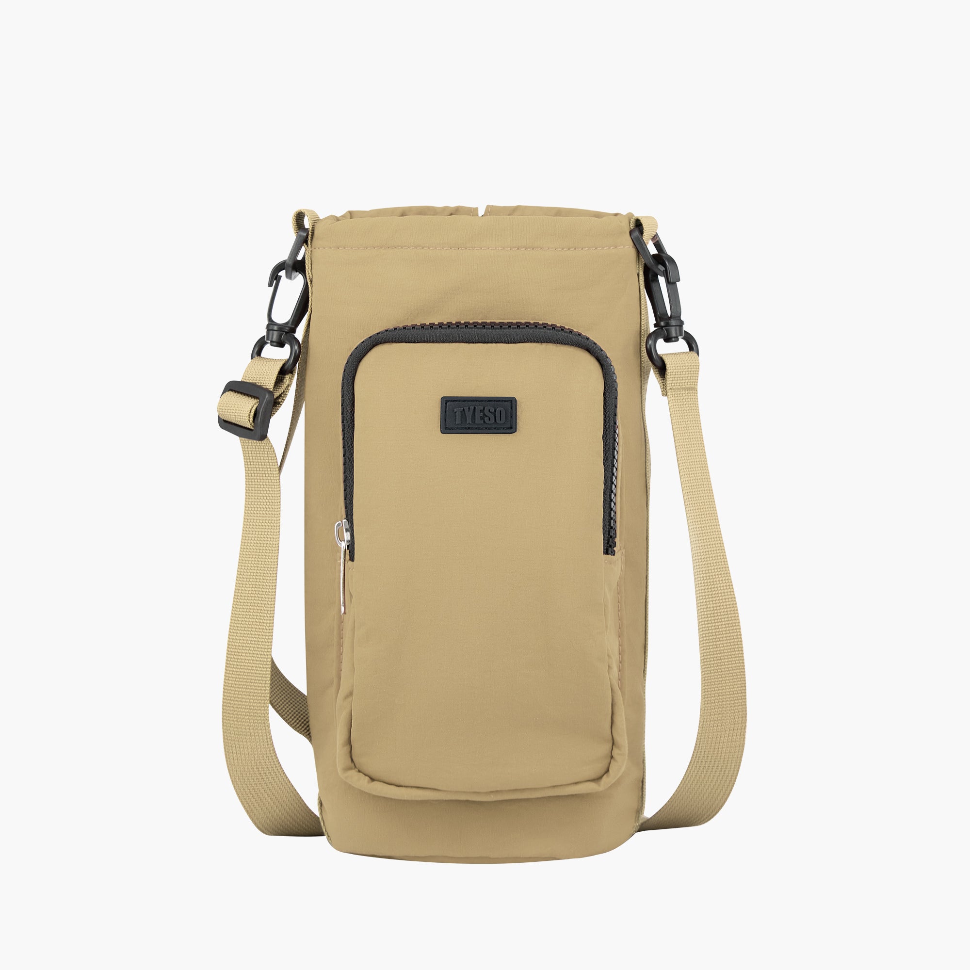 TYESO Multi-Use Bottle Pouch in Khaki – dimensions #color_khaki