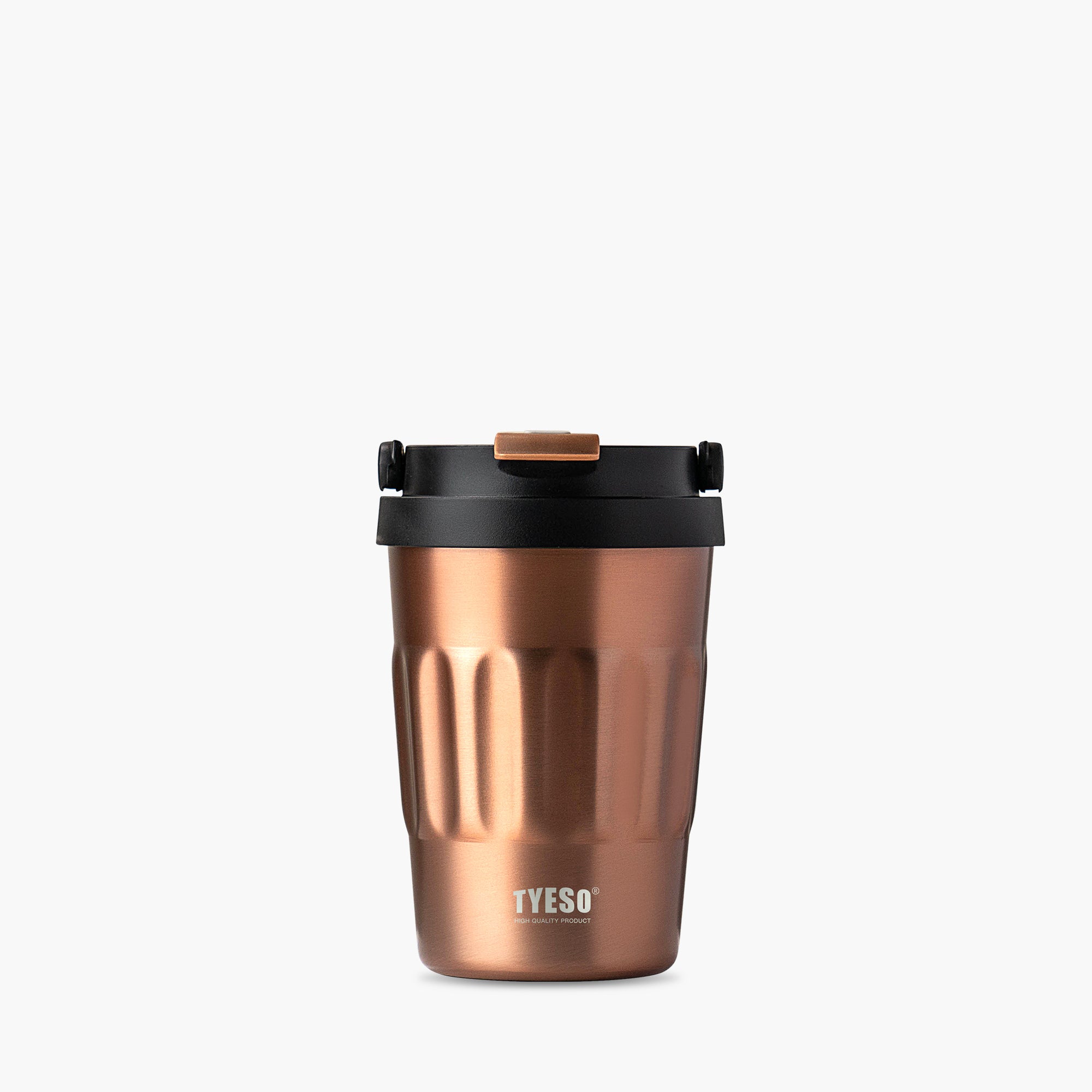 TYESO ONYX Flip Lid Tumbler in Rose Gold, 14 oz #color_rose gold