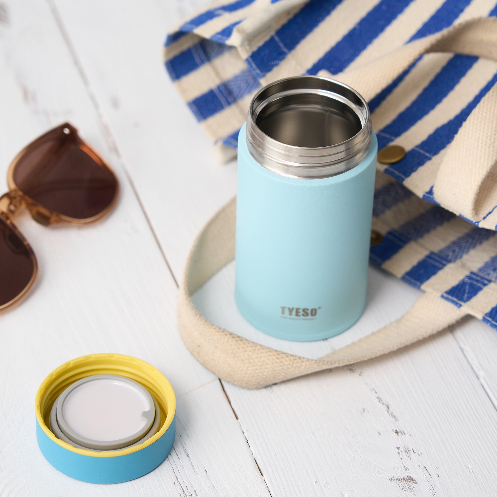 TYESO PETAL Insulated Food Jar in Blue #color_blue