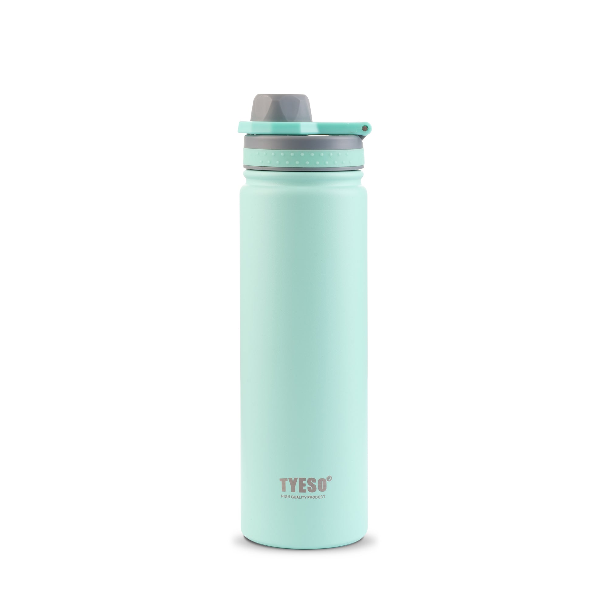 TYESO REVIVE Sports Bottle with Foldable Handle in Green, 25 oz – carry handle detail #color_green