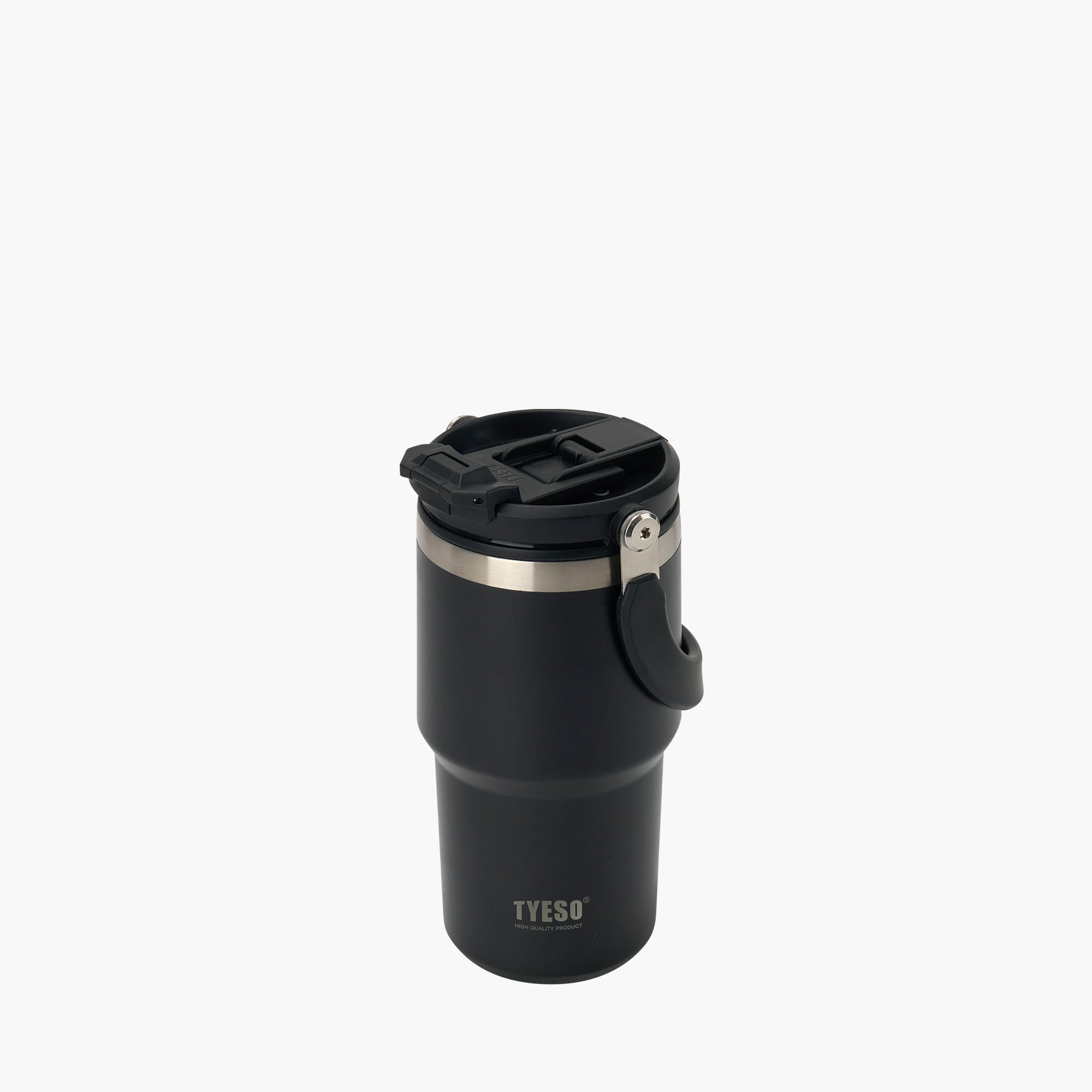 TYESO ROAM 2.0 Straw Tumbler in Black, 20 oz – lid detail #color_black