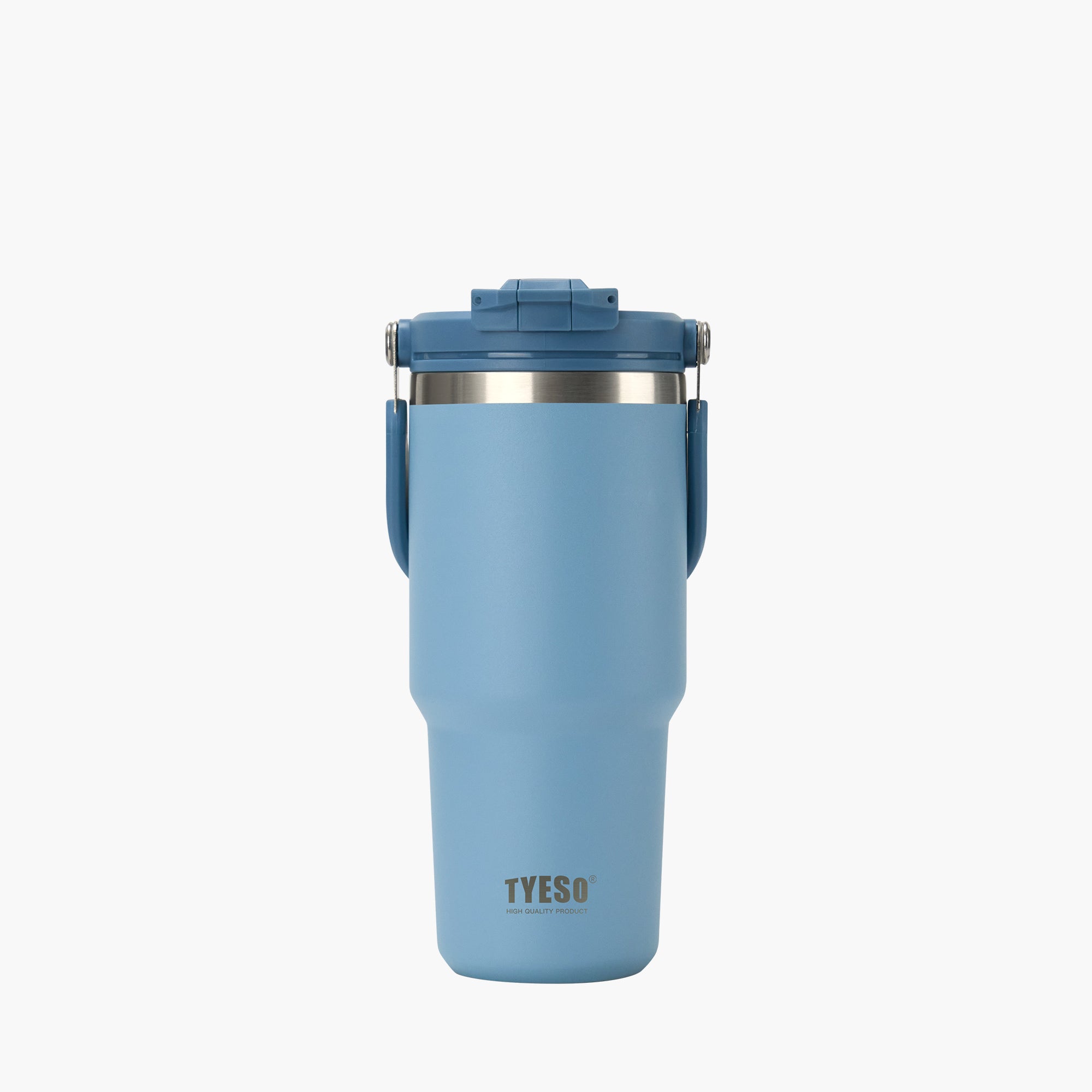 TYESO ROAM 2.0 Straw Tumbler in Blue, 25 oz – lid detail #color_blue