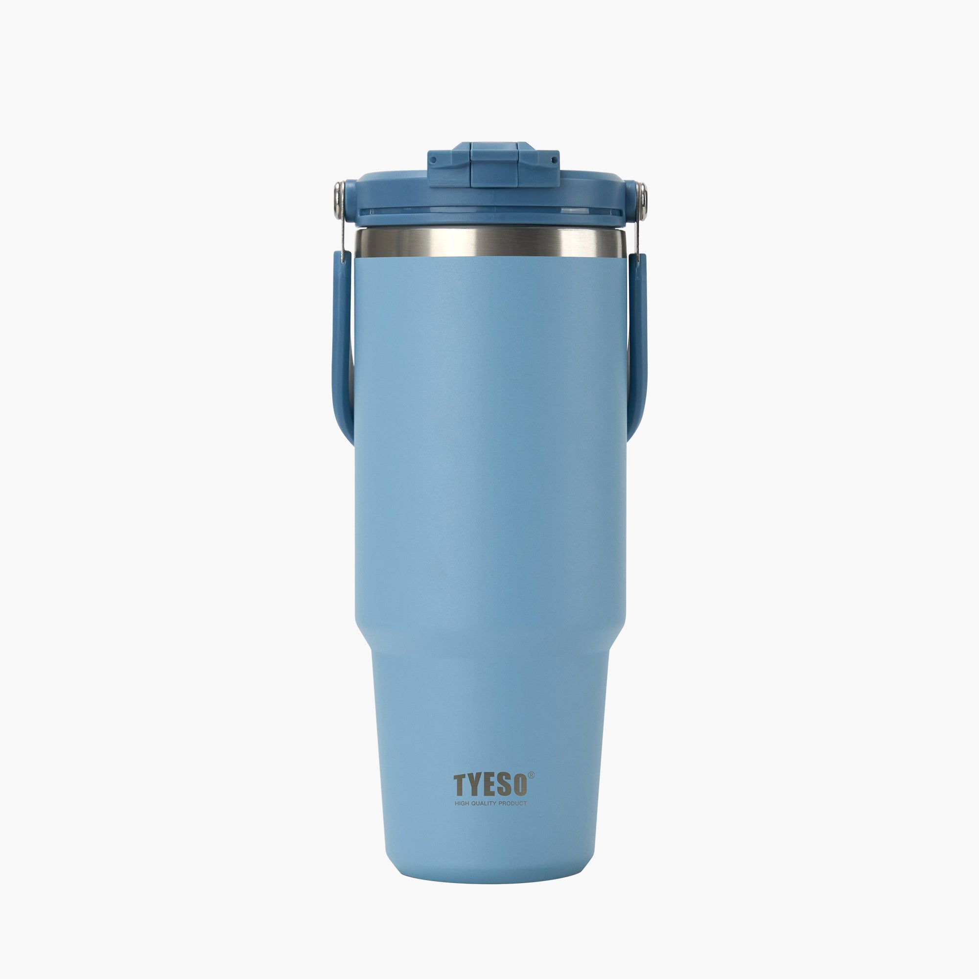 TYESO ROAM 2.0 Straw Tumbler in Blue, 40 oz – lid detail #color_blue