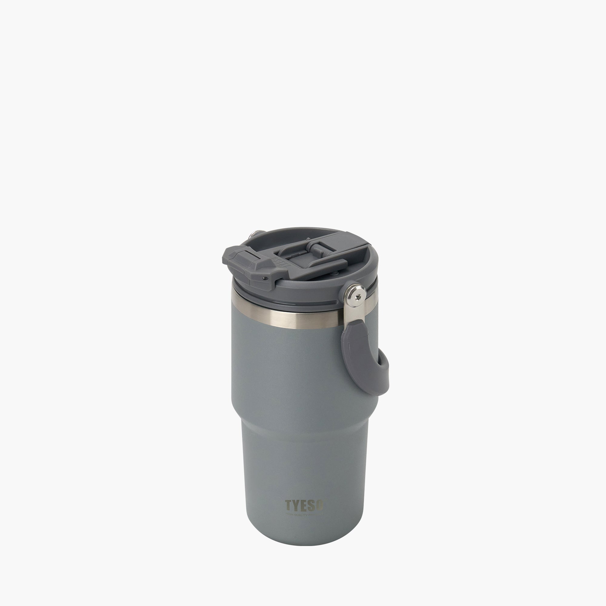 TYESO ROAM 2.0 Straw Tumbler in Gray, 20 oz – lid detail #color_gray