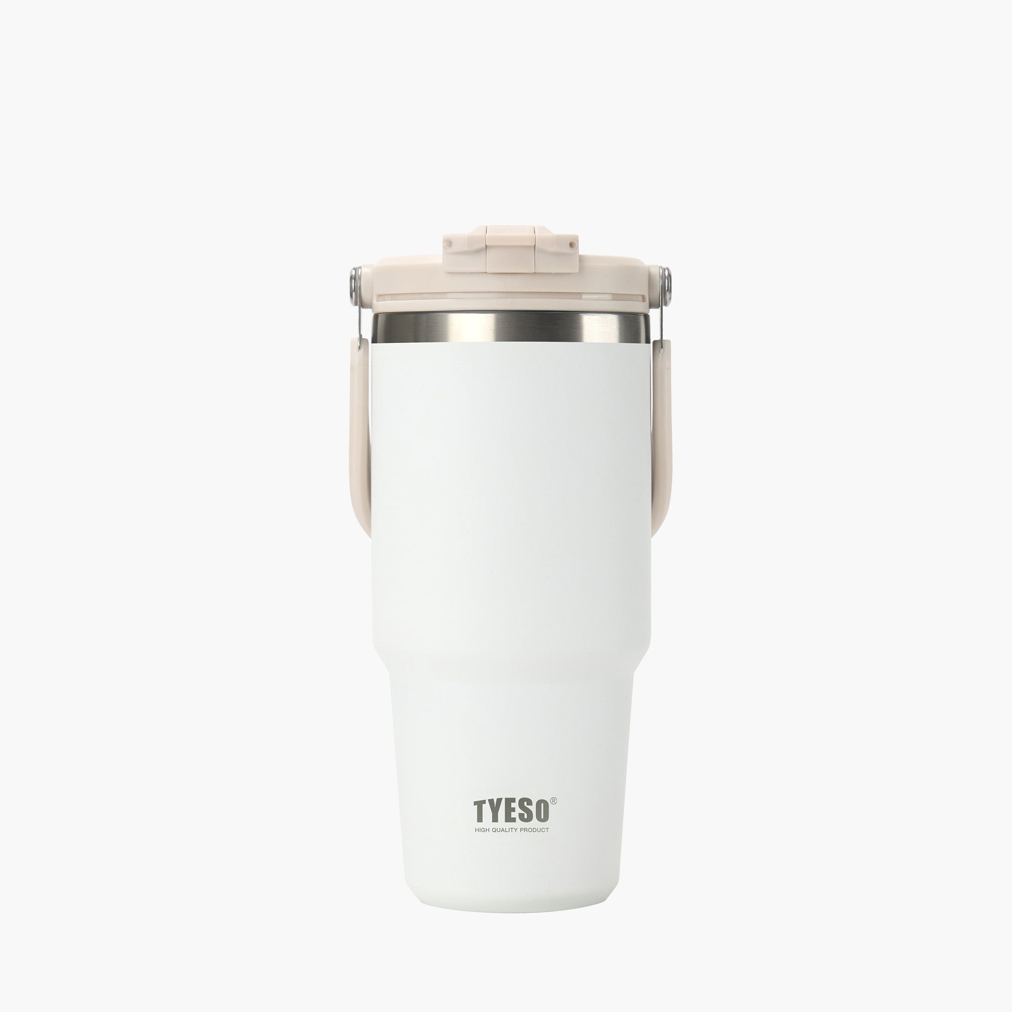 TYESO ROAM 2.0 Straw Tumbler in White, 35 oz – lid detail #color_white